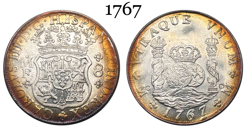 Mexico 8 Reales Fernando VI 1756 1755 1753 1767 1770 Silver Plated Replica Coin Commemorative Medal,Historical Collectible Art Craft For Enthusiasts
