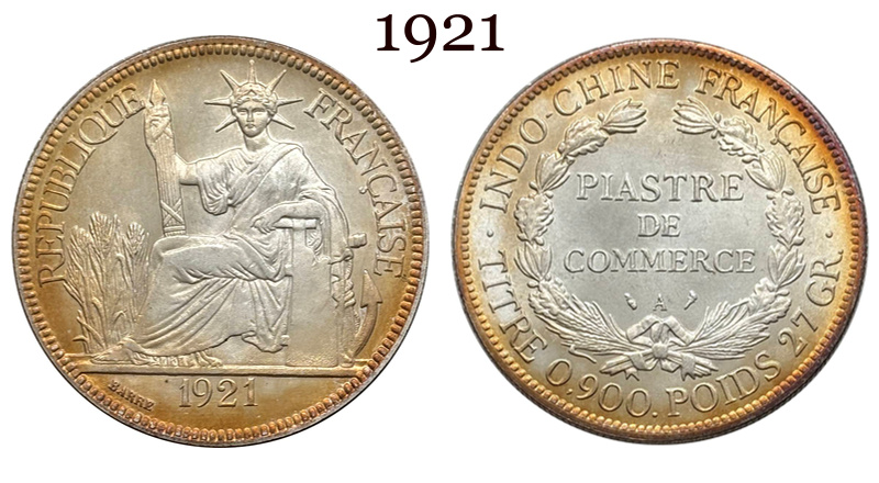 France Indochina 1 One Piastre 1886 1887 1888 1890 1895 1898 1899 1901 1906 1908 1909 1910 1913 1921 1922 1924 1925 1926 1927 1928 French Indochina Silver Plated Replica Coin Commemorative Medal,Historical Collectible Art Craft For Enthusiasts