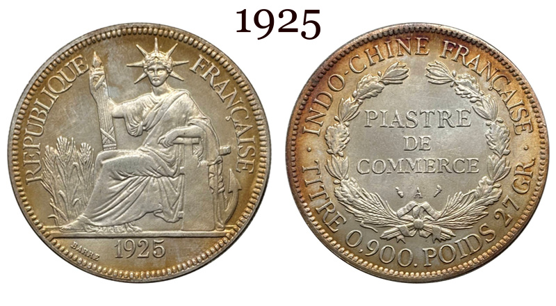 France Indochina 1 One Piastre 1886 1887 1888 1890 1895 1898 1899 1901 1906 1908 1909 1910 1913 1921 1922 1924 1925 1926 1927 1928 French Indochina Silver Plated Replica Coin Commemorative Medal,Historical Collectible Art Craft For Enthusiasts