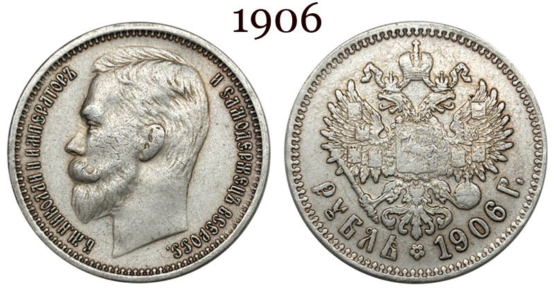 Russia Empire 1886 1888 1894 1895 1896 1897 1898 1899 1900 1901 1906 1907 1908 1912 1913 1 One Ruble Nikolai II Silver Plated Replica Coin Commemorative Medal,Historical Collectible Art Craft For Enthusiasts