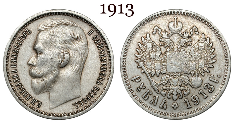 Russia Empire 1886 1888 1894 1895 1896 1897 1898 1899 1900 1901 1906 1907 1908 1912 1913 1 One Ruble Nikolai II Silver Plated Replica Coin Commemorative Medal,Historical Collectible Art Craft For Enthusiasts