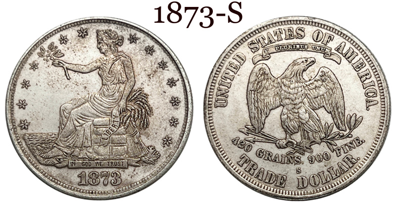 US 1873 - 1885 25 Pcs 1873-1885 No Mint 13 Pcs 1873-1885 CC 6 Pcs 1873-1885 S 6 Pcs Sell United States America 1 One Trade Dollar Liberty Silver Plated Replica Coin Commemorative Medal,Historical Collectible Art Craft For Enthusiasts