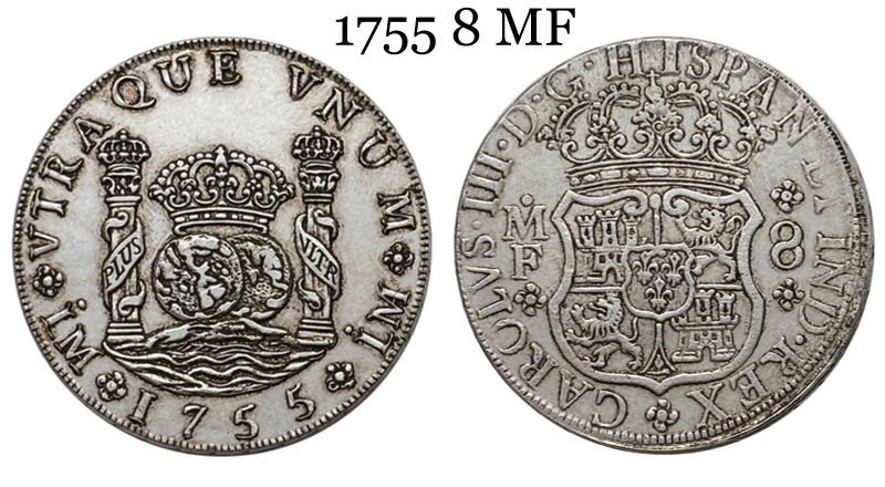 Mexico 8 Reales Fernando VI 1756 1755 1753 1767 1770 Silver Plated Replica Coin Commemorative Medal,Historical Collectible Art Craft For Enthusiasts
