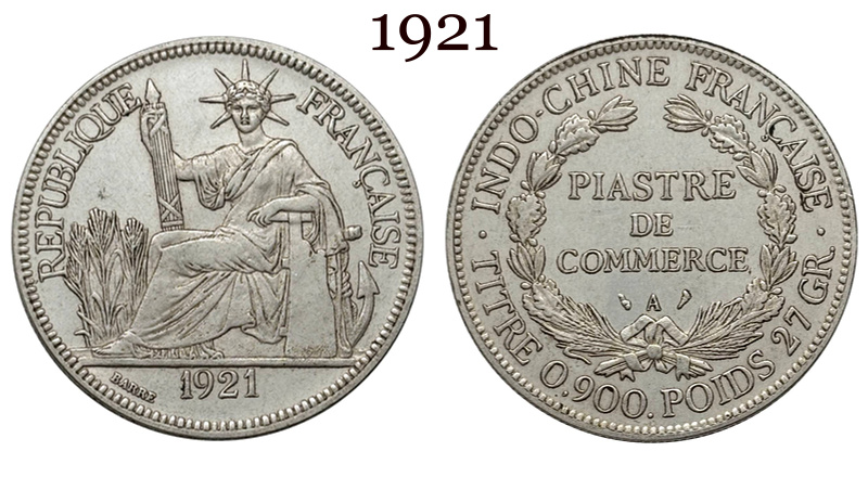 France Indochina 1 One Piastre 1886 1887 1888 1890 1895 1898 1899 1901 1906 1908 1909 1910 1913 1921 1922 1924 1925 1926 1927 1928 French Indochina Silver Plated Replica Coin Commemorative Medal,Historical Collectible Art Craft For Enthusiasts