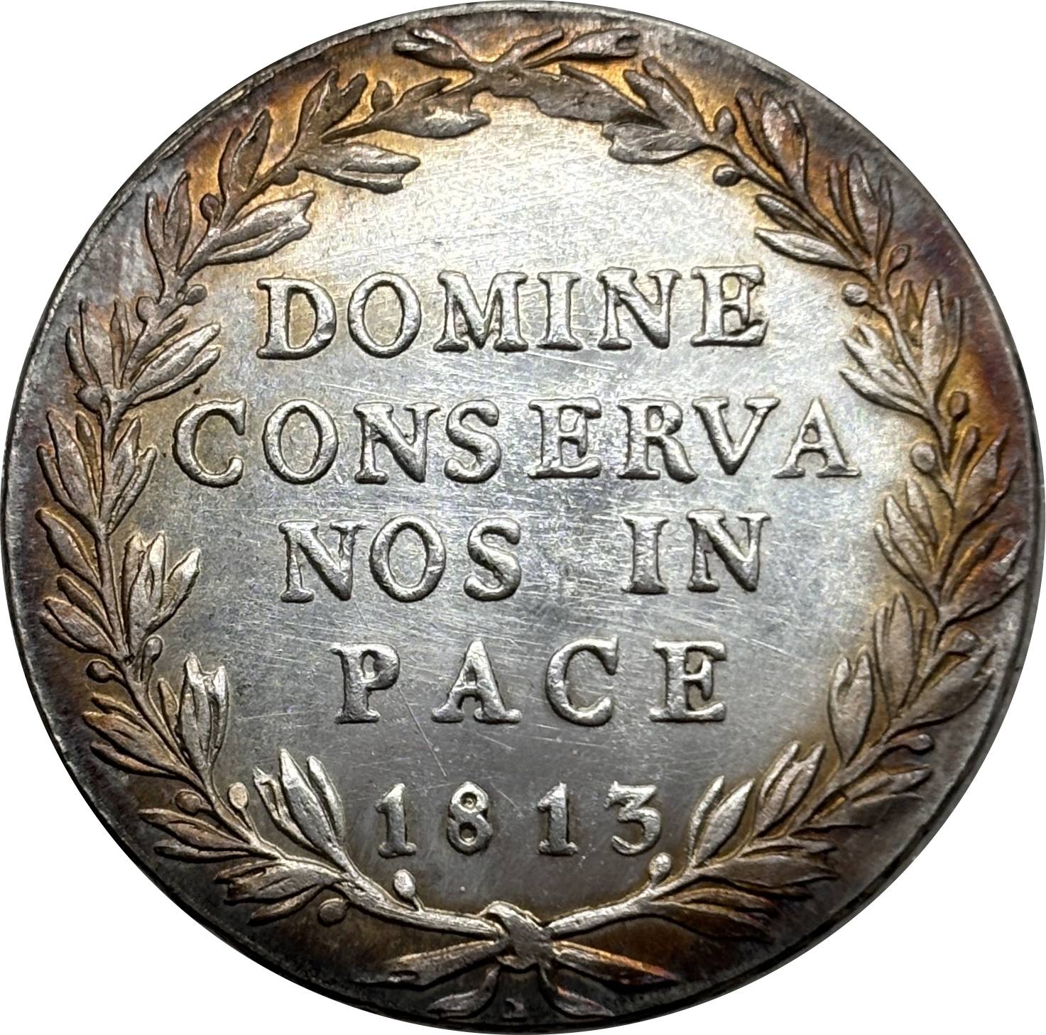 Switzerland Zurich 40 Batzen 1813 Plated Silver Replica Coin Commemorative Medal,Historical Collectible Art Craft For Enthusiasts