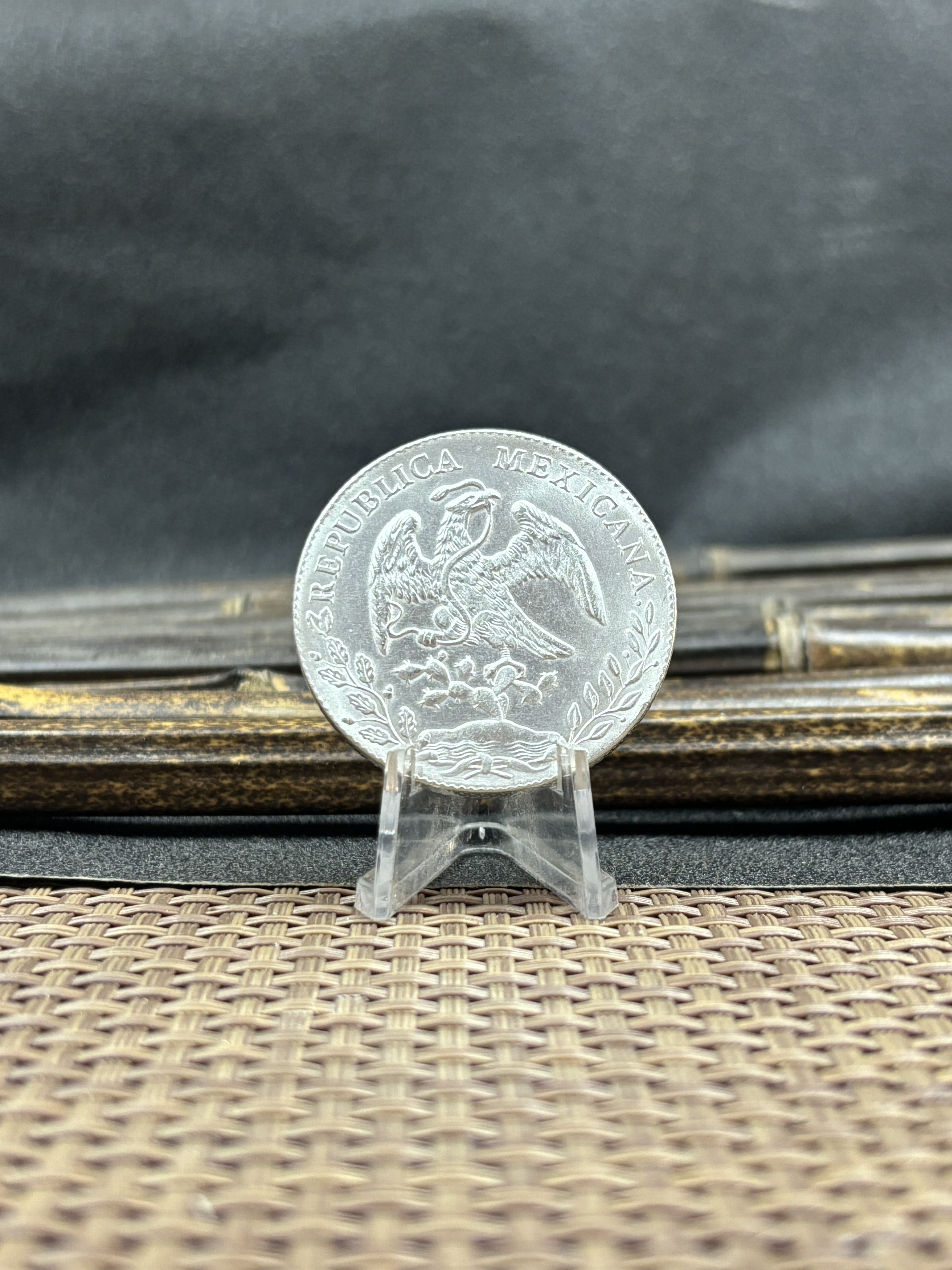 Mexico 1875 1881 1882 1887 1889 1891 1892 1893 1894 8 Reales Eagle With Snake Silver Plated Replica Coin Commemorative Medal,Historical Collectible Art Craft For Enthusiasts