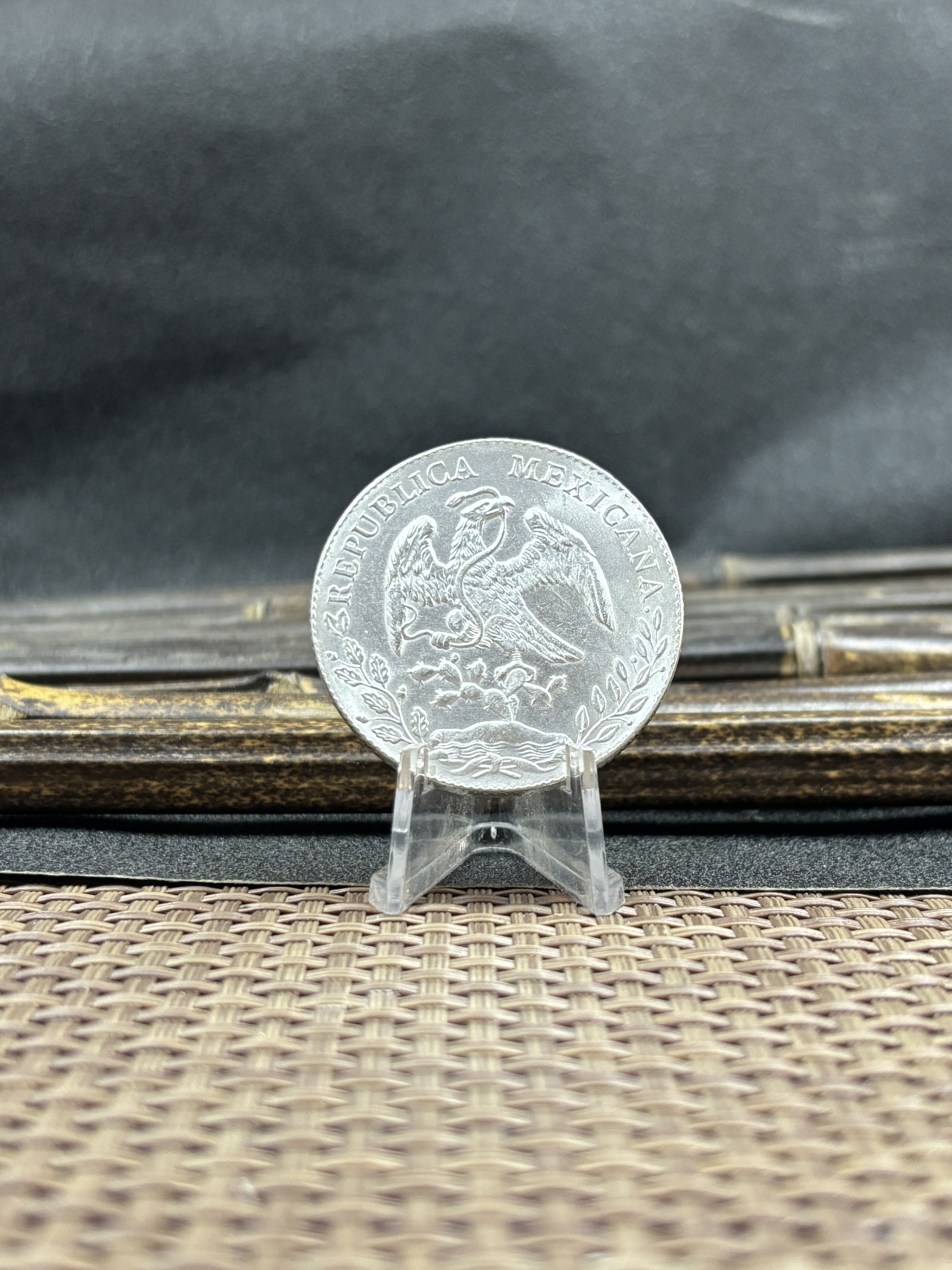 Mexico 1875 1881 1882 1887 1889 1891 1892 1893 1894 8 Reales Eagle With Snake Silver Plated Replica Coin Commemorative Medal,Historical Collectible Art Craft For Enthusiasts