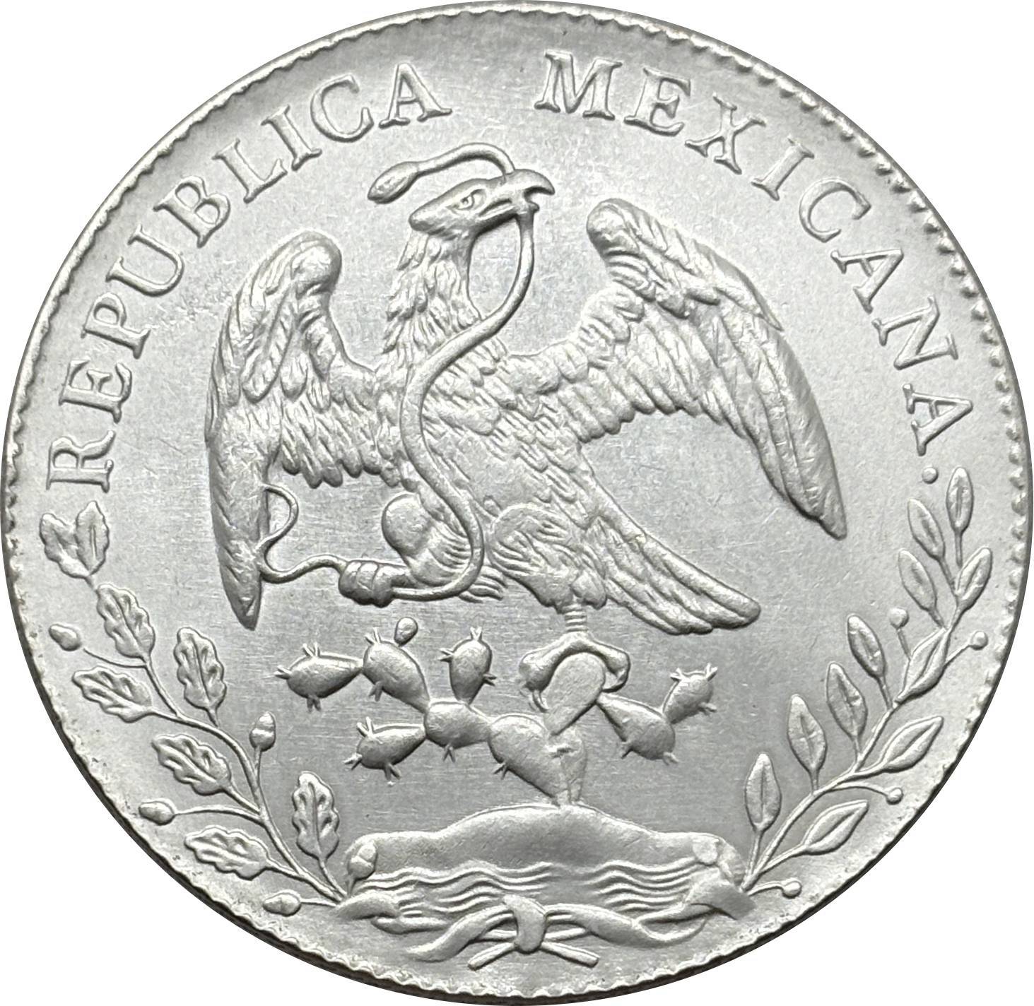 Mexico 1875 1881 1882 1887 1889 1891 1892 1893 1894 8 Reales Eagle With Snake Silver Plated Replica Coin Commemorative Medal,Historical Collectible Art Craft For Enthusiasts