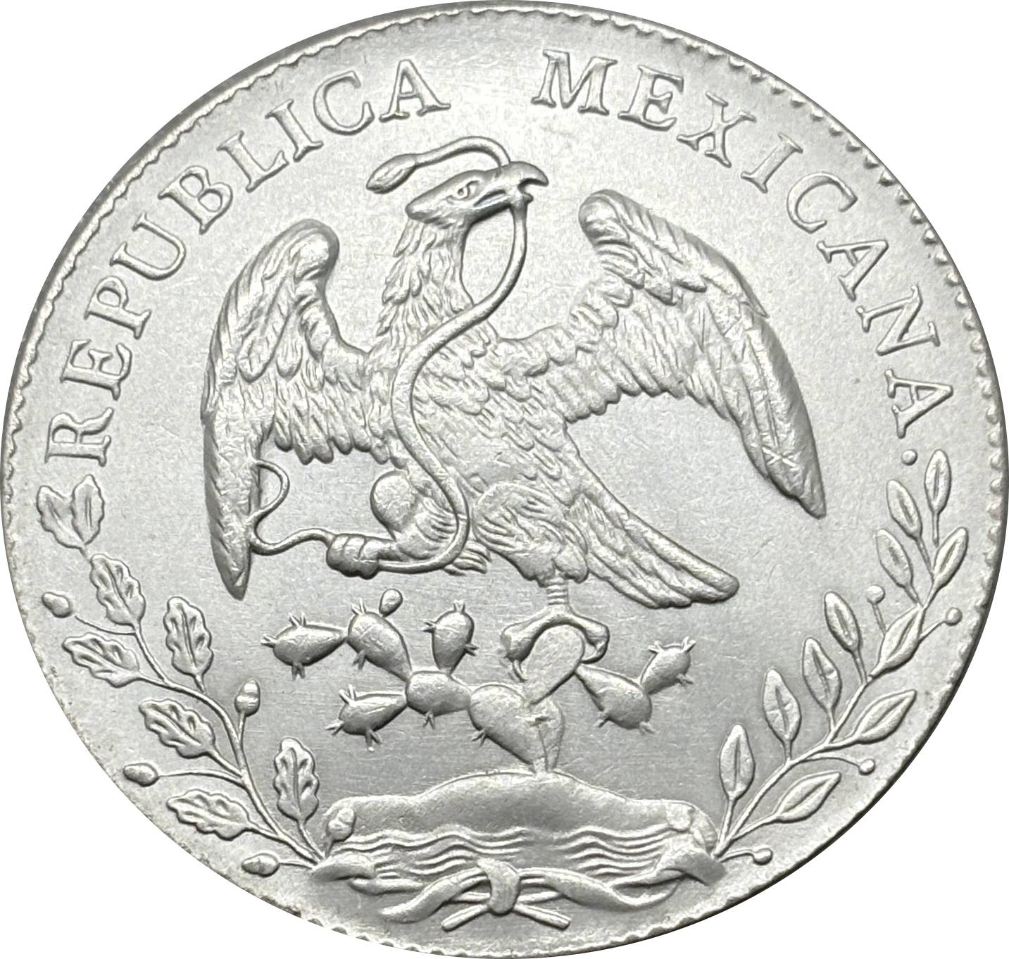 Mexico 1875 1881 1882 1887 1889 1891 1892 1893 1894 8 Reales Eagle With Snake Silver Plated Replica Coin Commemorative Medal,Historical Collectible Art Craft For Enthusiasts
