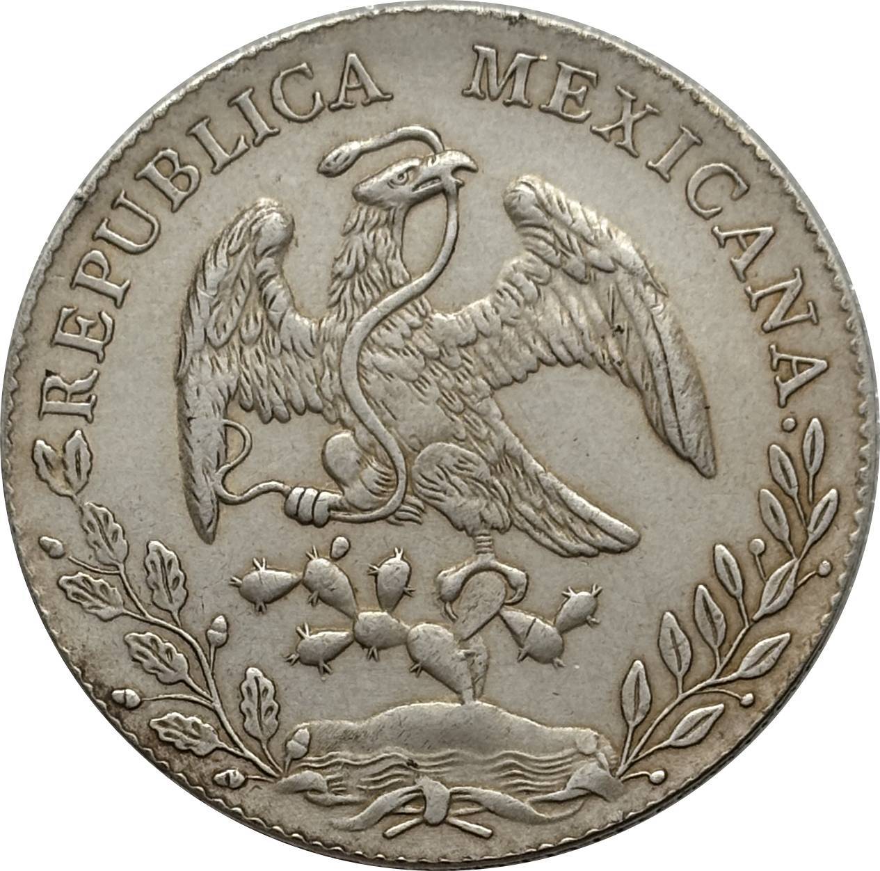Mexico 1875 1881 1882 1887 1889 1891 1892 1893 1894 8 Reales Eagle With Snake Silver Plated Replica Coin Commemorative Medal,Historical Collectible Art Craft For Enthusiasts