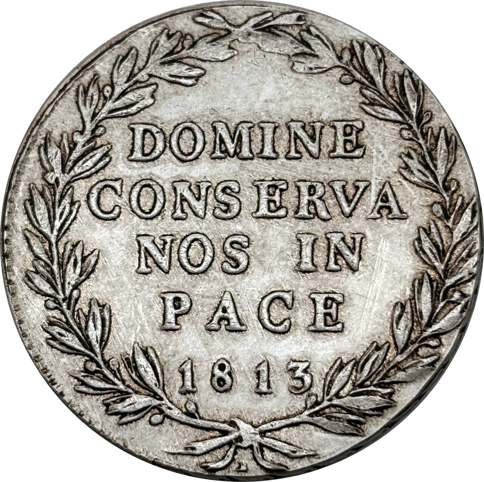 Switzerland Zurich 40 Batzen 1813 Plated Silver Replica Coin Commemorative Medal,Historical Collectible Art Craft For Enthusiasts