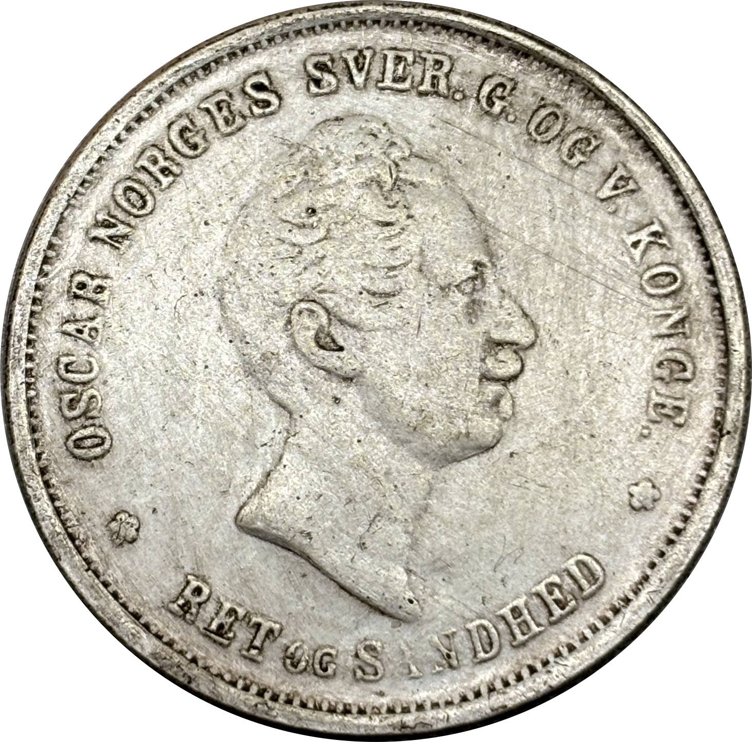 Norway 1850 1/2 Half Speciedaler Oscar I Silver Plated Replica Coin Commemorative Medal,Historical Collectible Art Craft For Enthusiasts