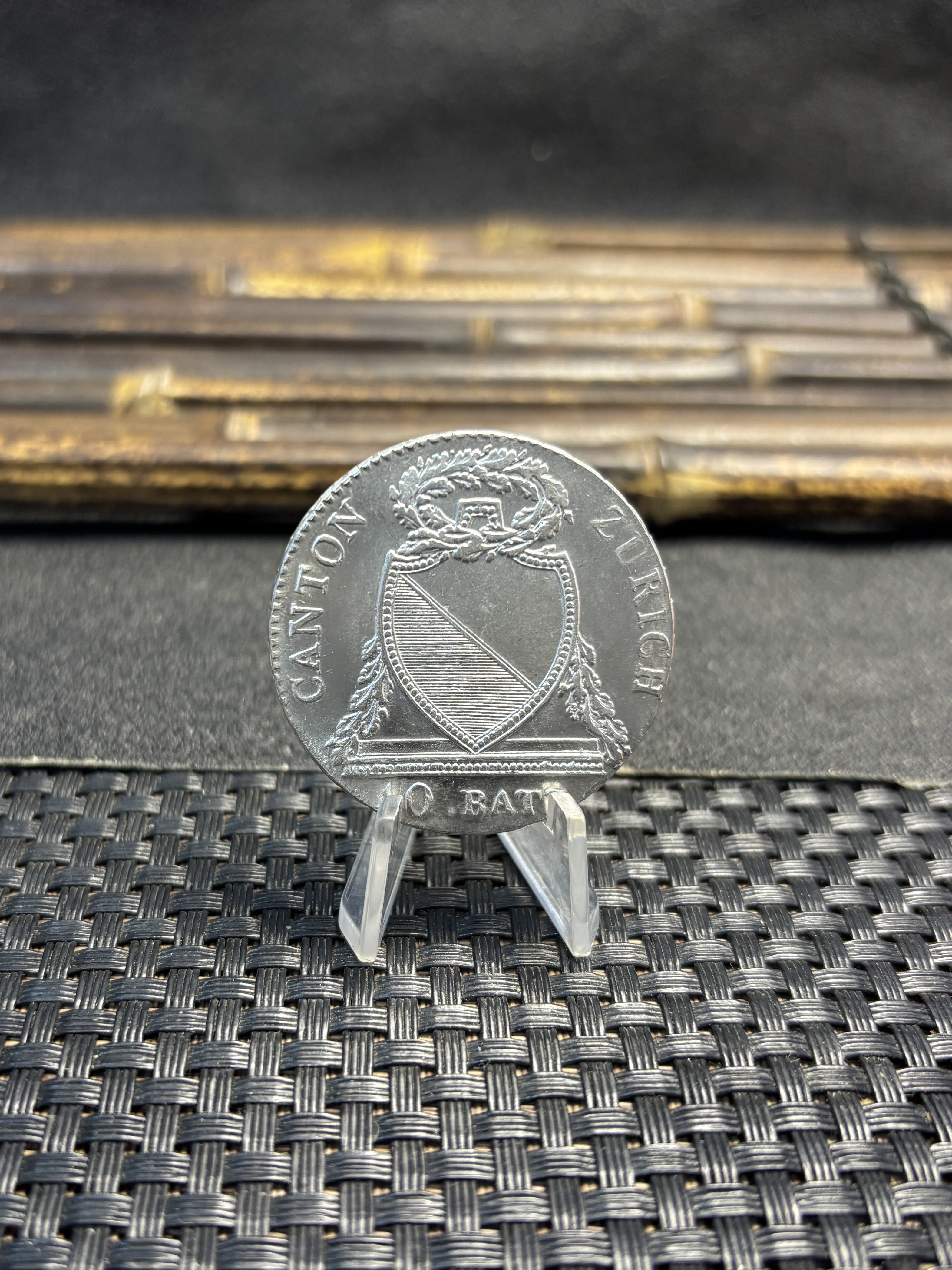 Switzerland Zurich 40 Batzen 1813 Plated Silver Replica Coin Commemorative Medal,Historical Collectible Art Craft For Enthusiasts