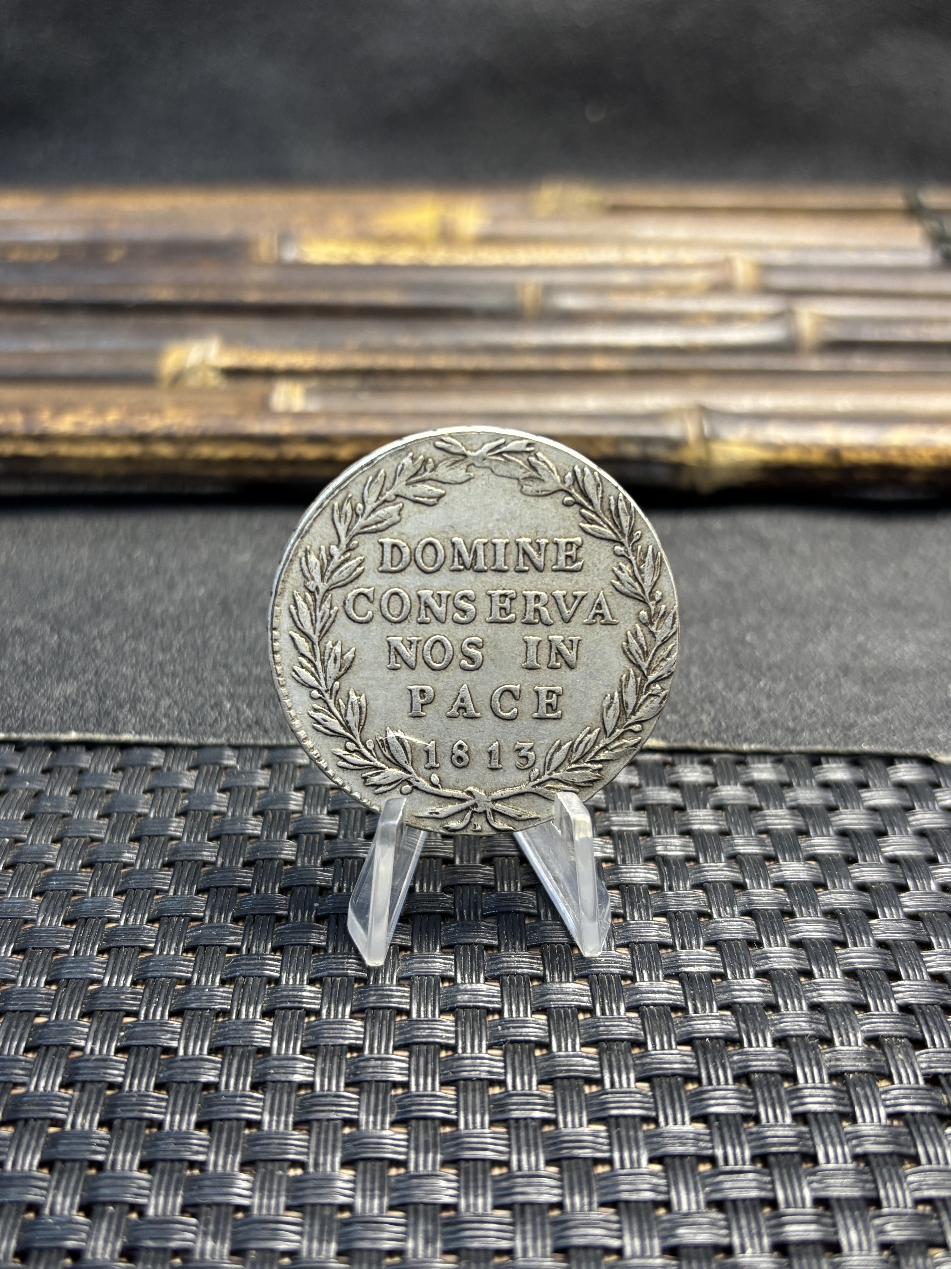 Switzerland Zurich 40 Batzen 1813 Plated Silver Replica Coin Commemorative Medal,Historical Collectible Art Craft For Enthusiasts