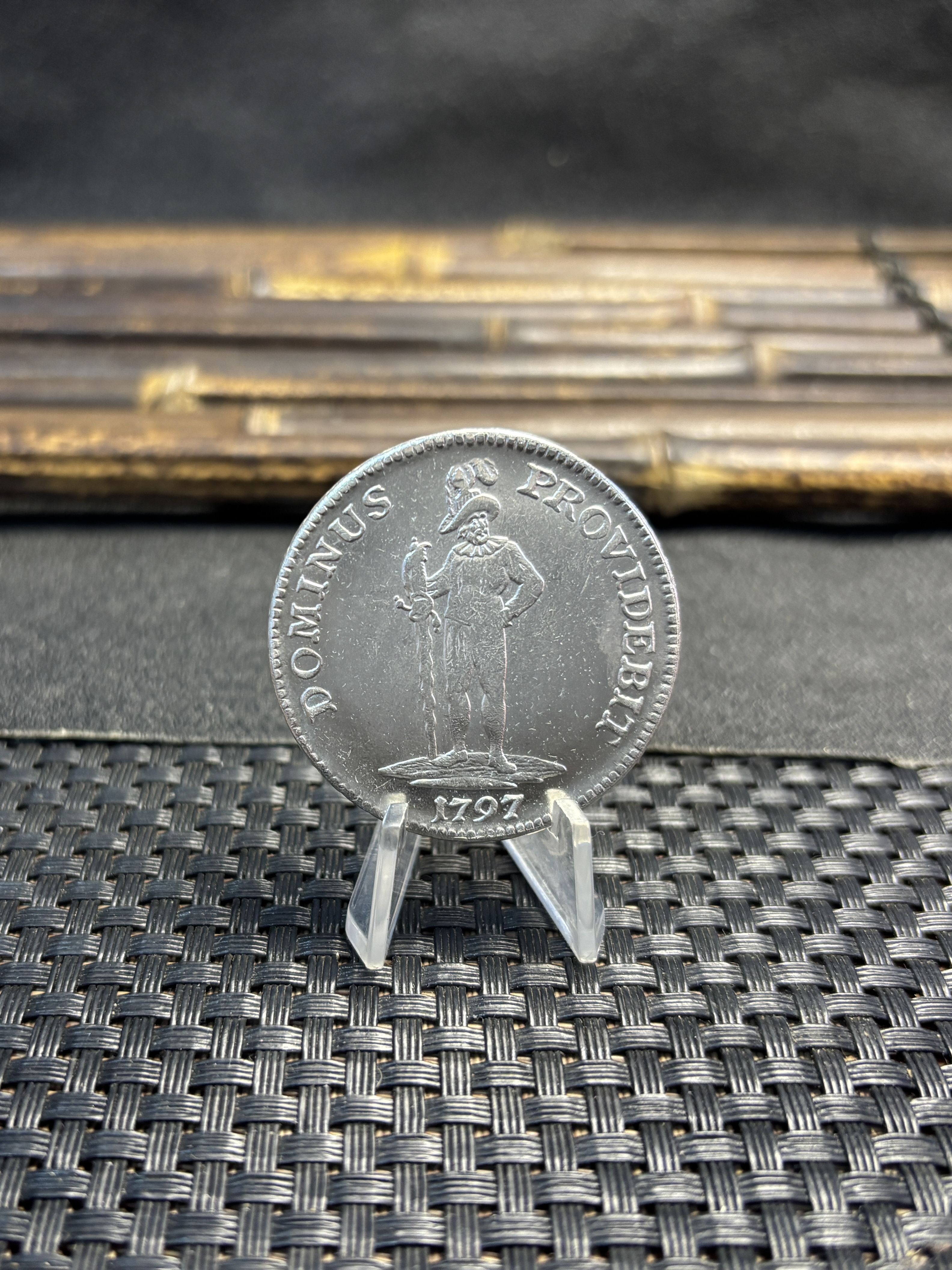 Switzerland Swiss Cantons Bern 1797 1 Thaler Two Feathers Silver Plated Replica Coin Commemorative Medal,Historical Collectible Art Craft For Enthusiasts