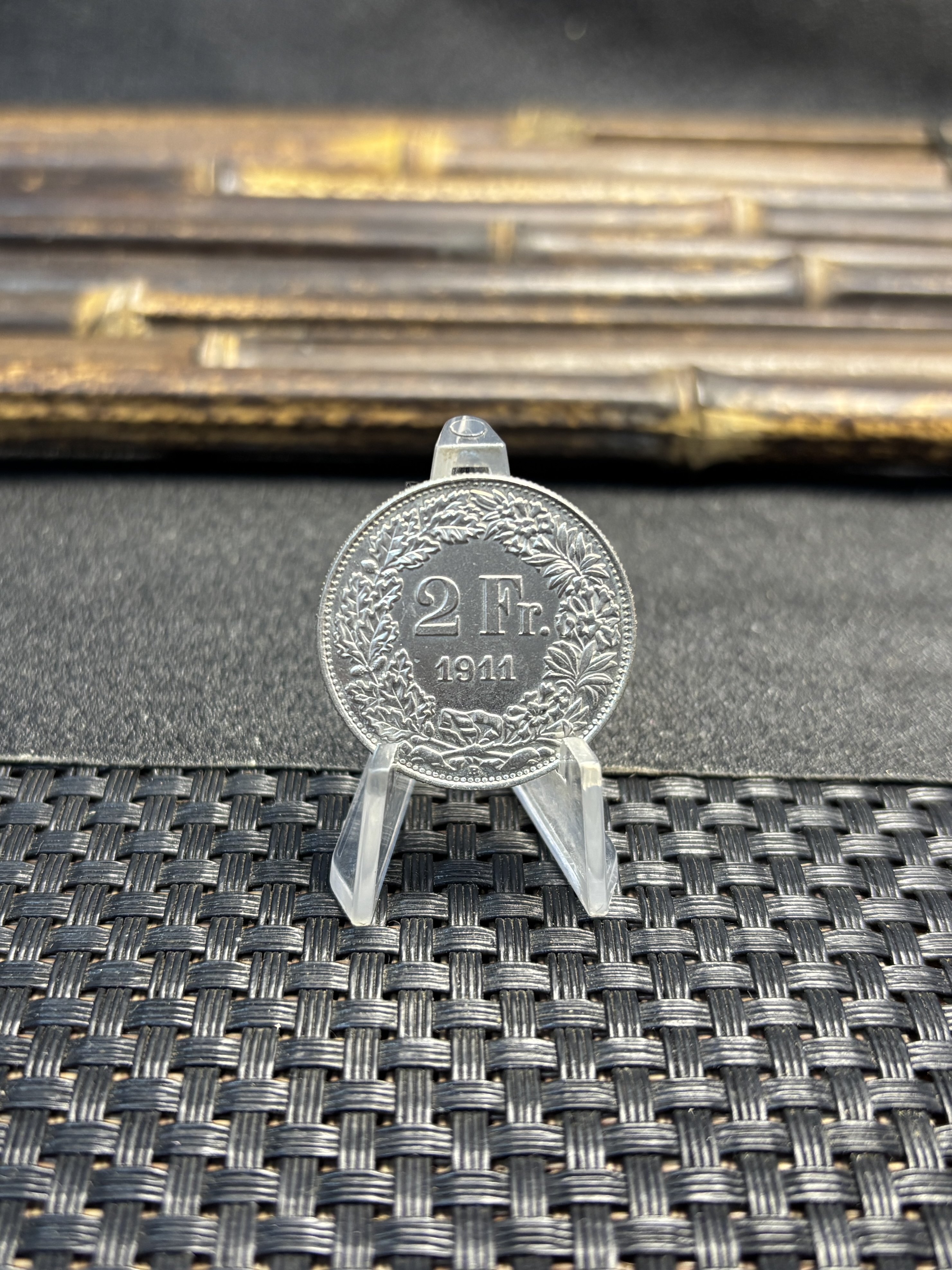 Switzerland 1911 1964 2 Francs Helvetia Standing Silver Plated Replica Coin Commemorative Medal,Historical Collectible Art Craft For Enthusiasts