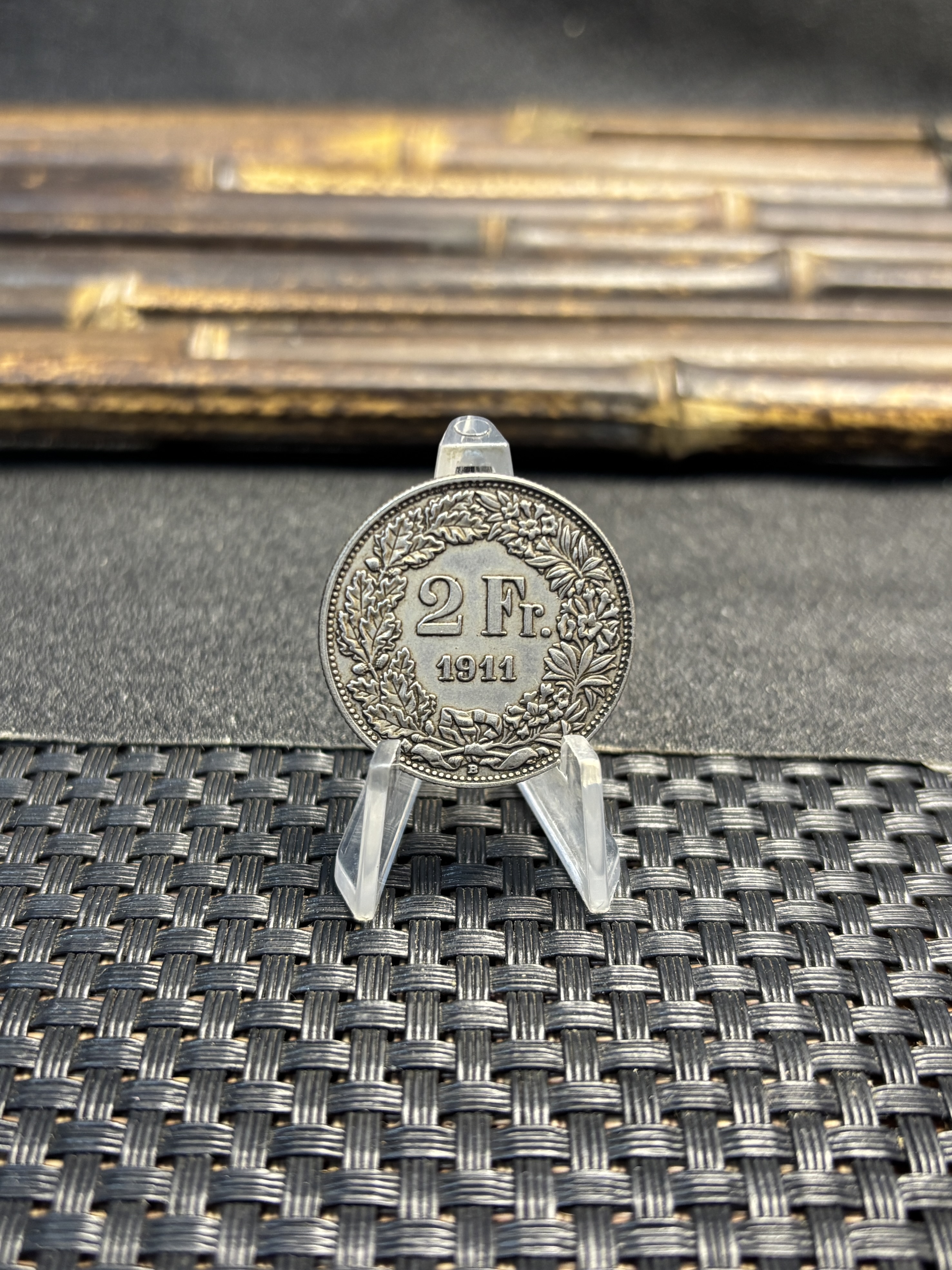 Switzerland 1911 1964 2 Francs Helvetia Standing Silver Plated Replica Coin Commemorative Medal,Historical Collectible Art Craft For Enthusiasts