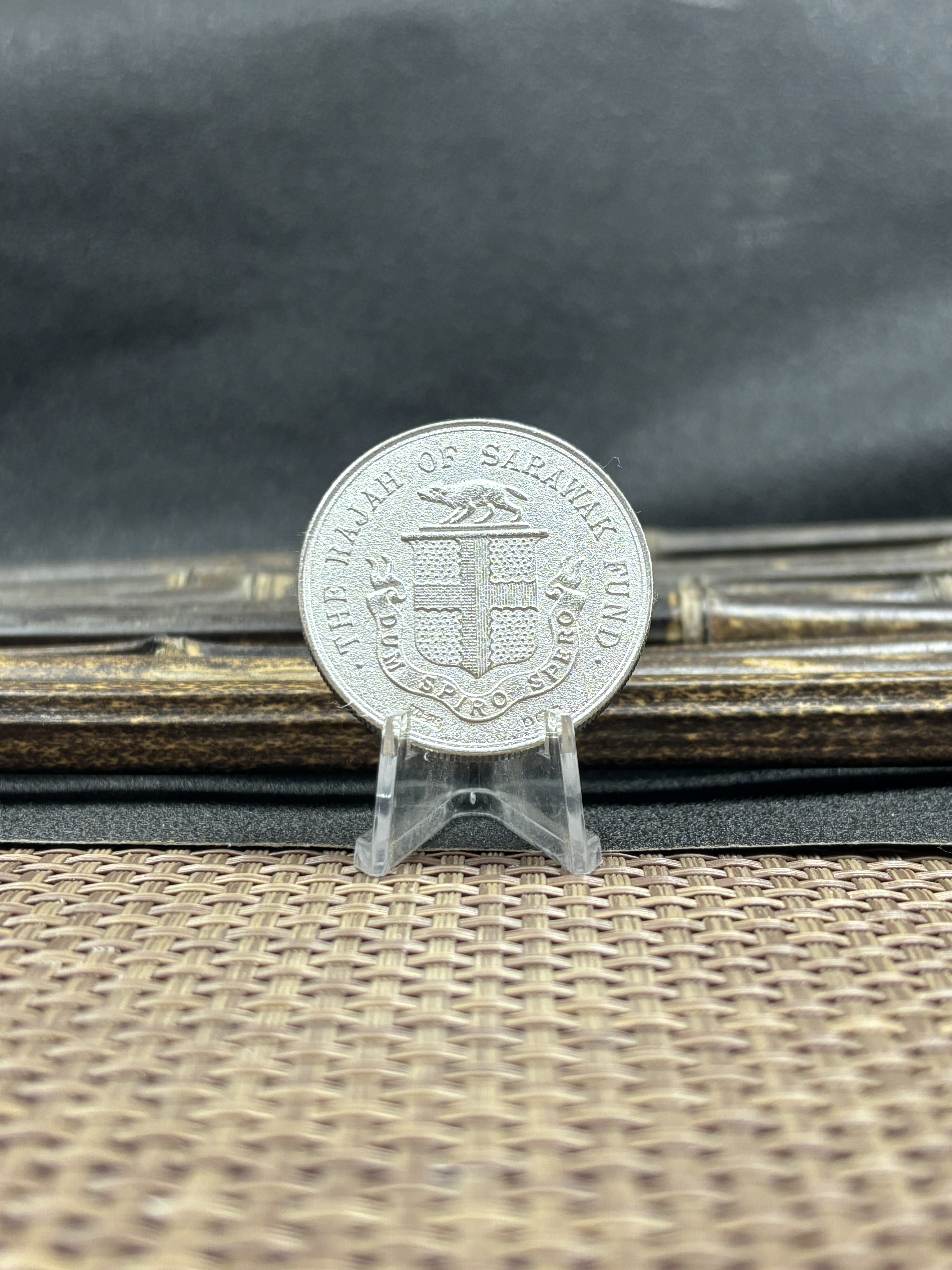 Sarawak Fund British Malaysia 1932 33 Silver Medal Rajah Dollar Silver Plated Replica Coin Commemorative Medal,Historical Collectible Art Craft For Enthusiasts
