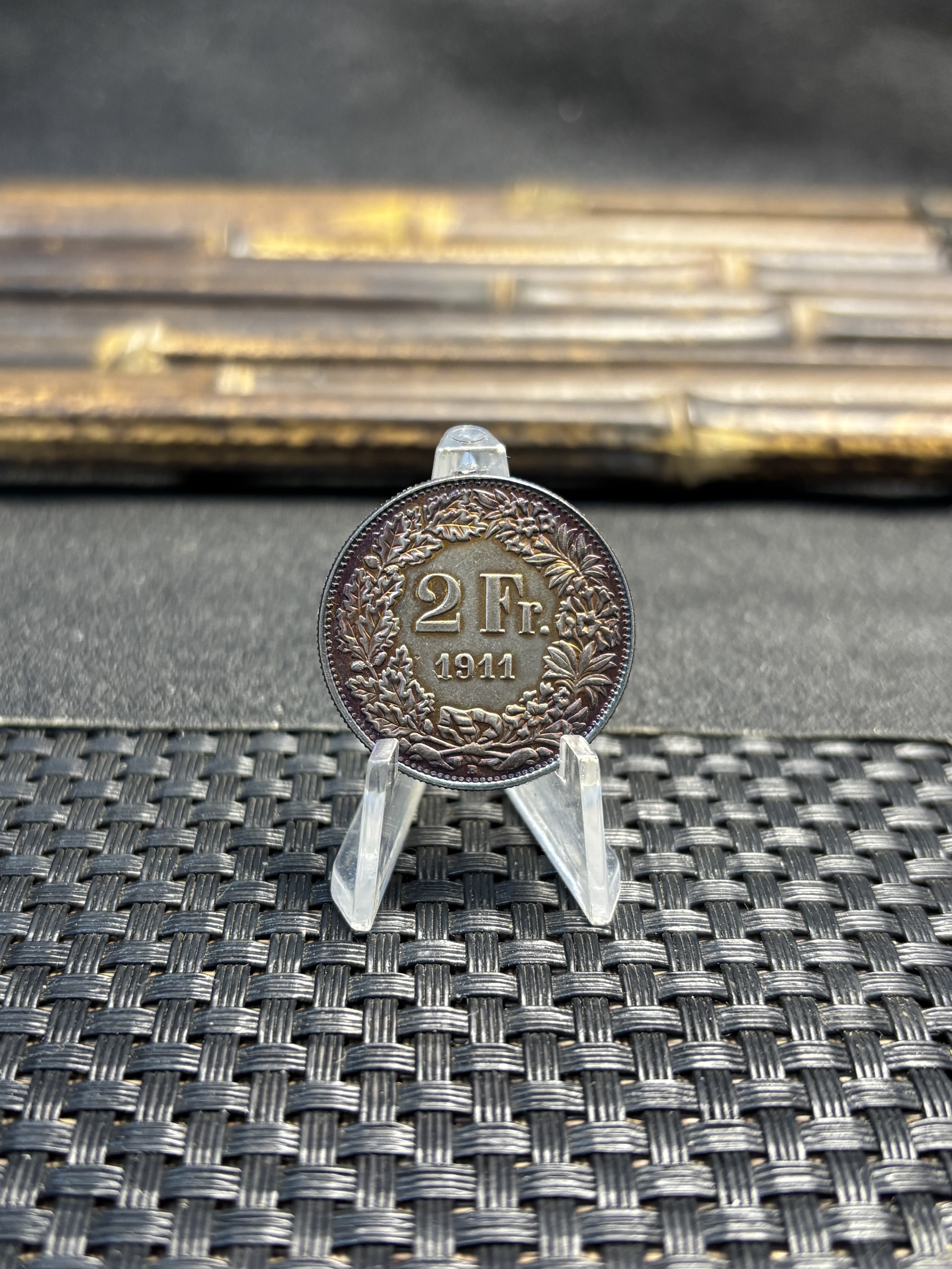Switzerland 1911 1964 2 Francs Helvetia Standing Silver Plated Replica Coin Commemorative Medal,Historical Collectible Art Craft For Enthusiasts