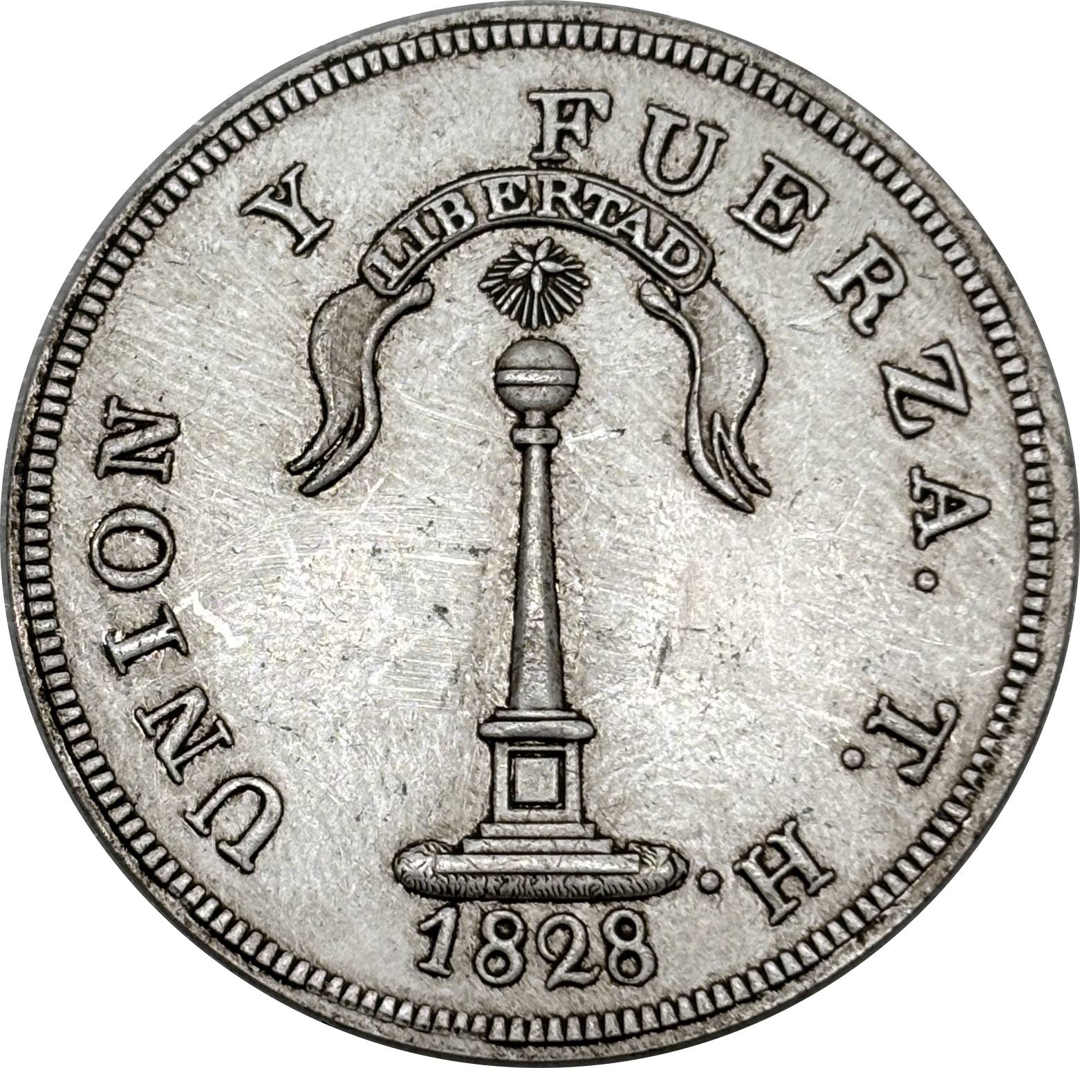 Chile 1828 UN 1 Peso Coquimbo Independiente Silver Plated Replica Coin Commemorative Medal,Historical Collectible Art Craft For Enthusiasts