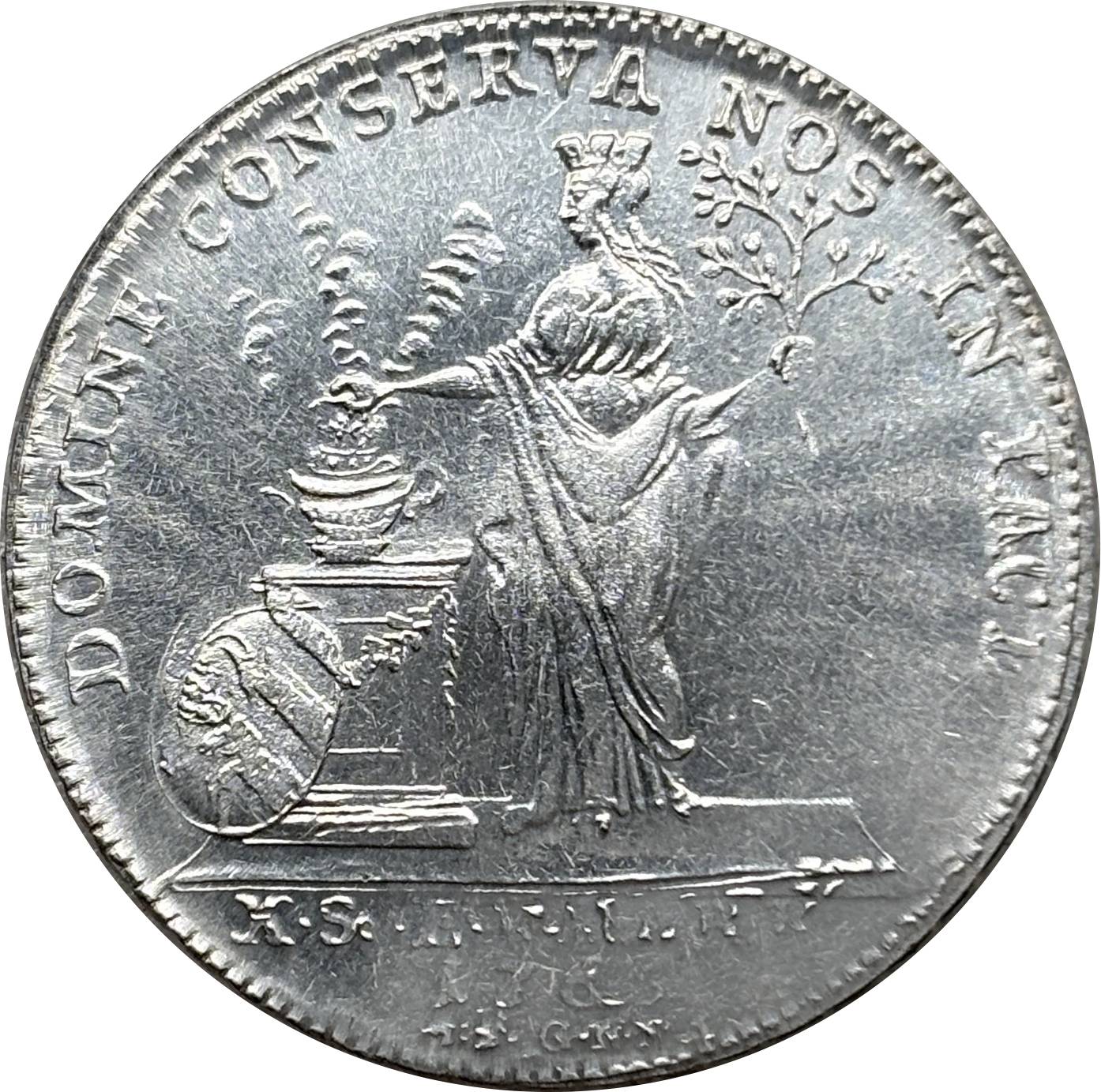 German States 1765 1 Thaler Free Imperial City Of Nuremberg Silver Plated Replica Coin Commemorative Medal,Historical Collectible Art Craft For Enthusiasts