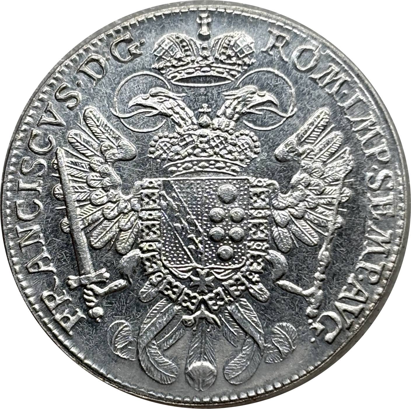 German States 1765 1 Thaler Free Imperial City Of Nuremberg Silver Plated Replica Coin Commemorative Medal,Historical Collectible Art Craft For Enthusiasts