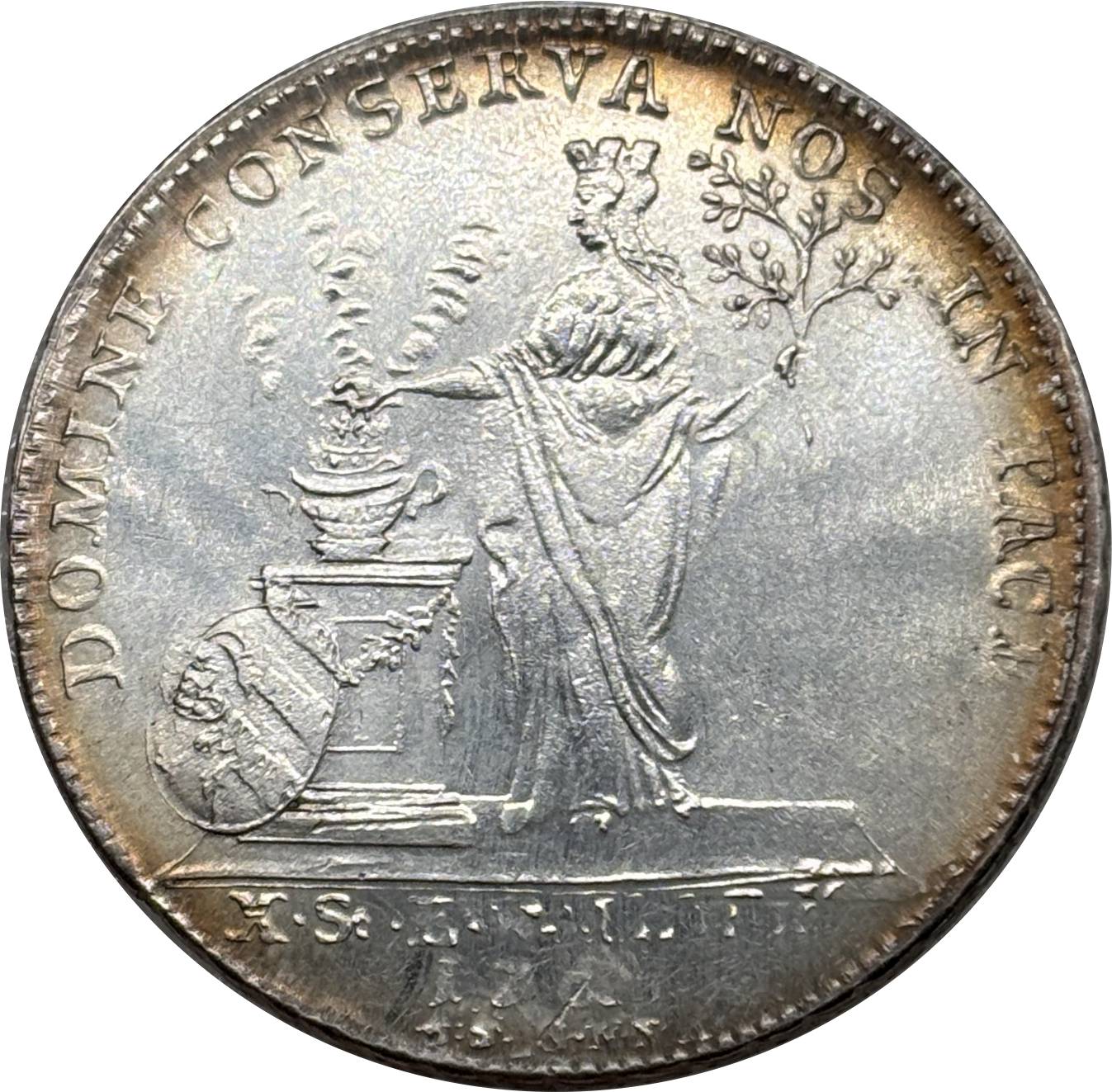 German States 1765 1 Thaler Free Imperial City Of Nuremberg Silver Plated Replica Coin Commemorative Medal,Historical Collectible Art Craft For Enthusiasts