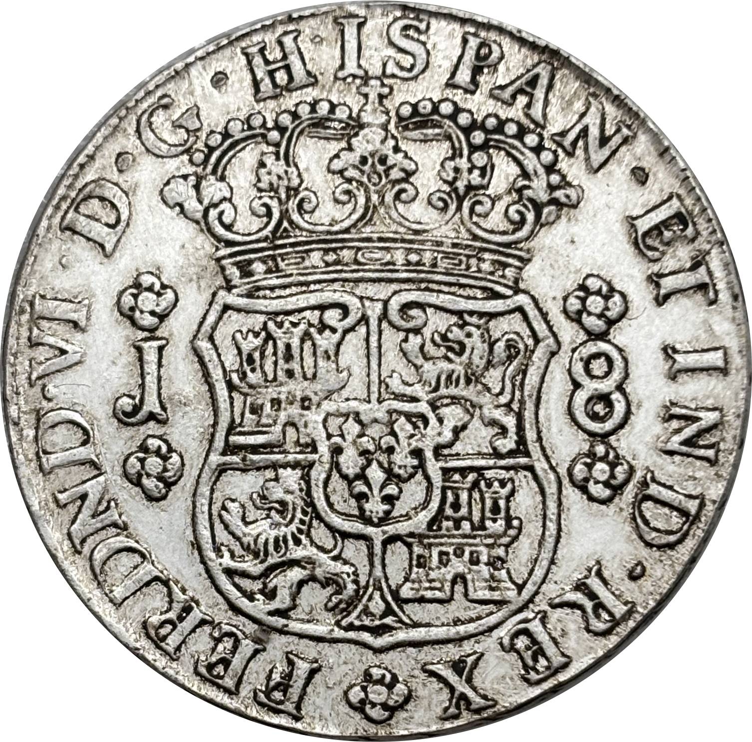 Mexico 8 Reales Fernando VI 1756 1755 1753 1767 1770 Silver Plated Replica Coin Commemorative Medal,Historical Collectible Art Craft For Enthusiasts