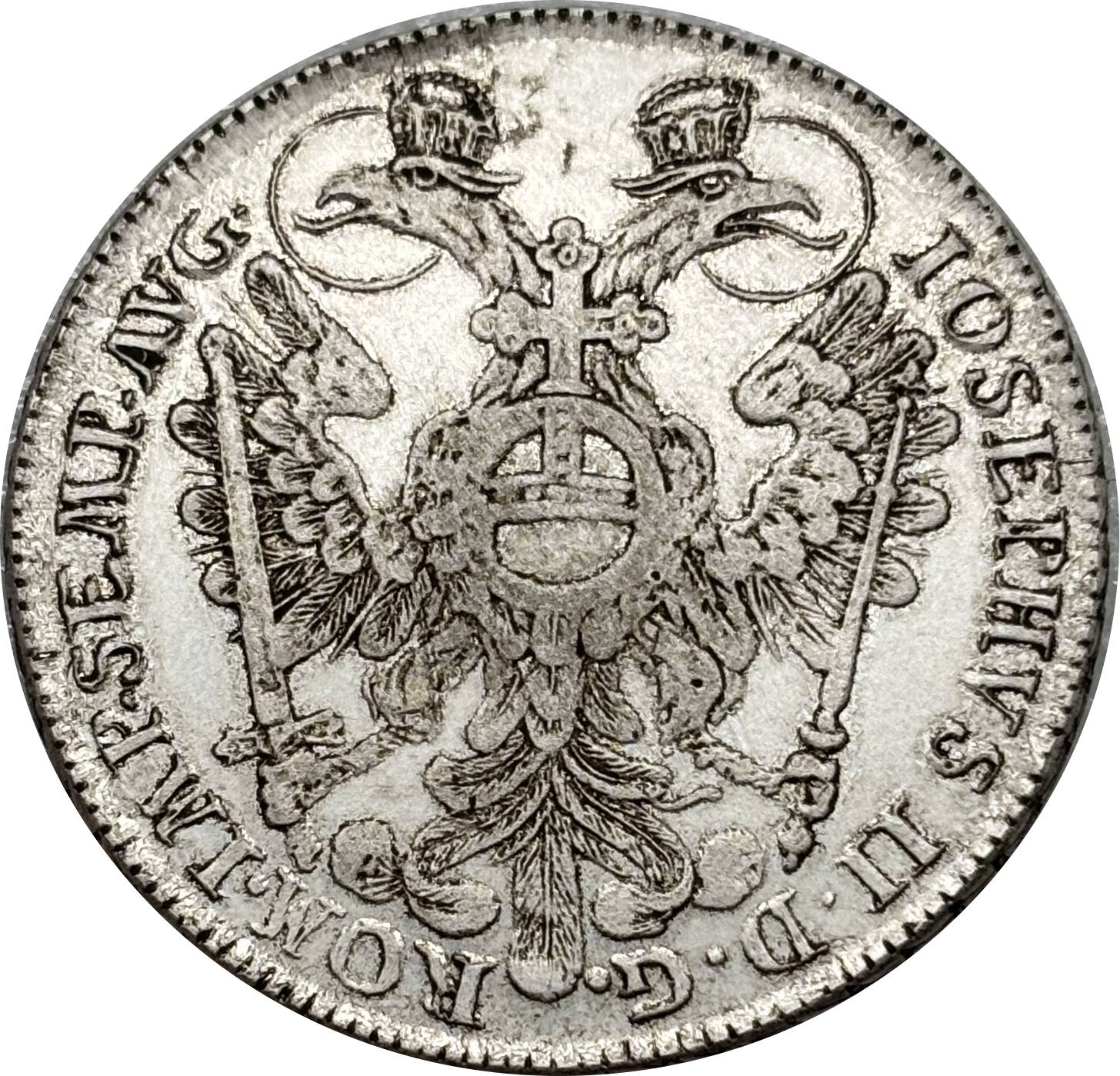 German States 1765 1 Thaler Free Imperial City Of Nuremberg Silver Plated Replica Coin Commemorative Medal,Historical Collectible Art Craft For Enthusiasts