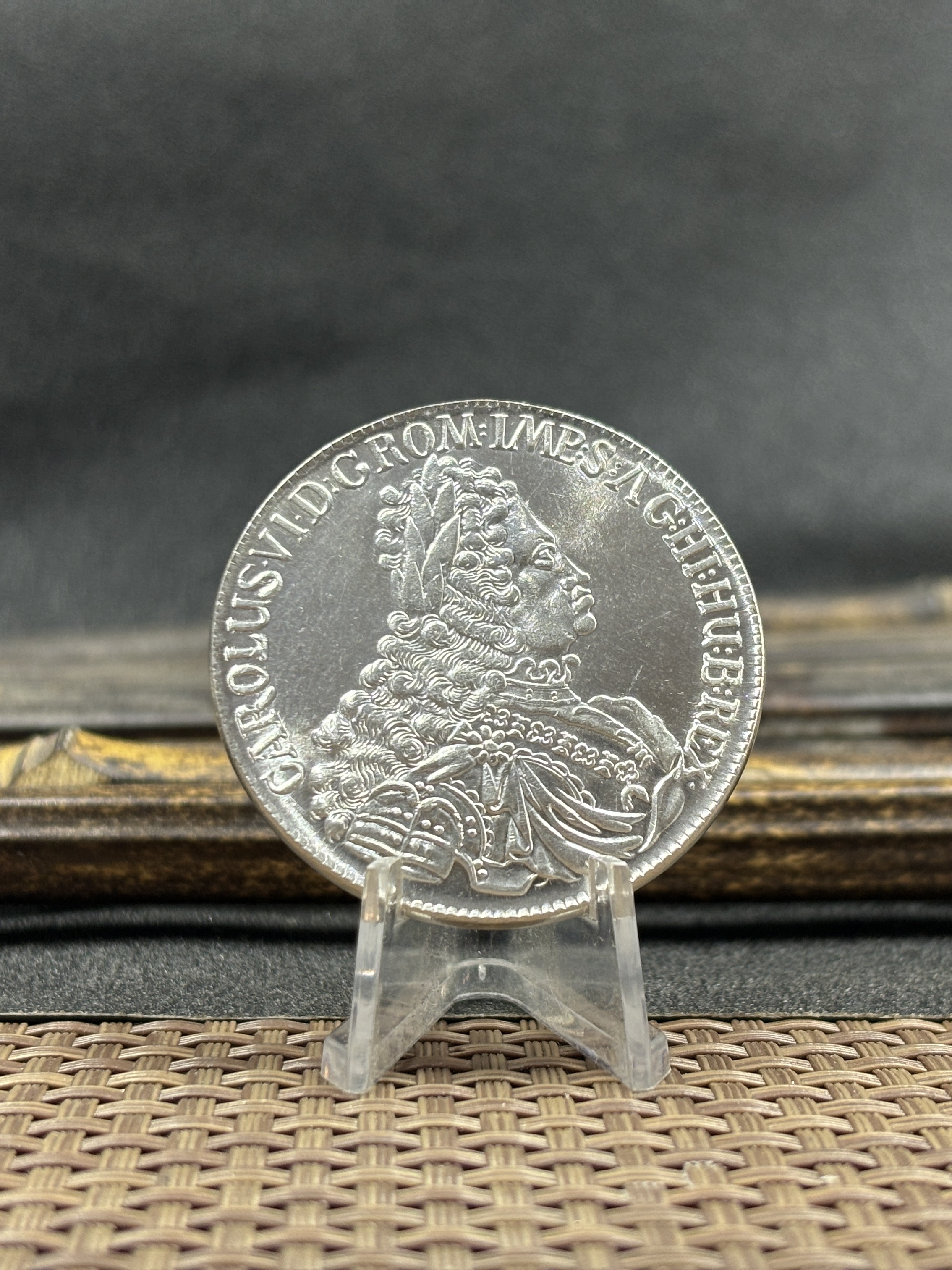 Austrian Empire One 1 Thaler 1719 1720 1721 1724 1725 1730 1734 Charles VI Hall Silver Plated Metal Replica Coin Commemorative Medal,Historical Collectible Art Craft For Enthusiasts