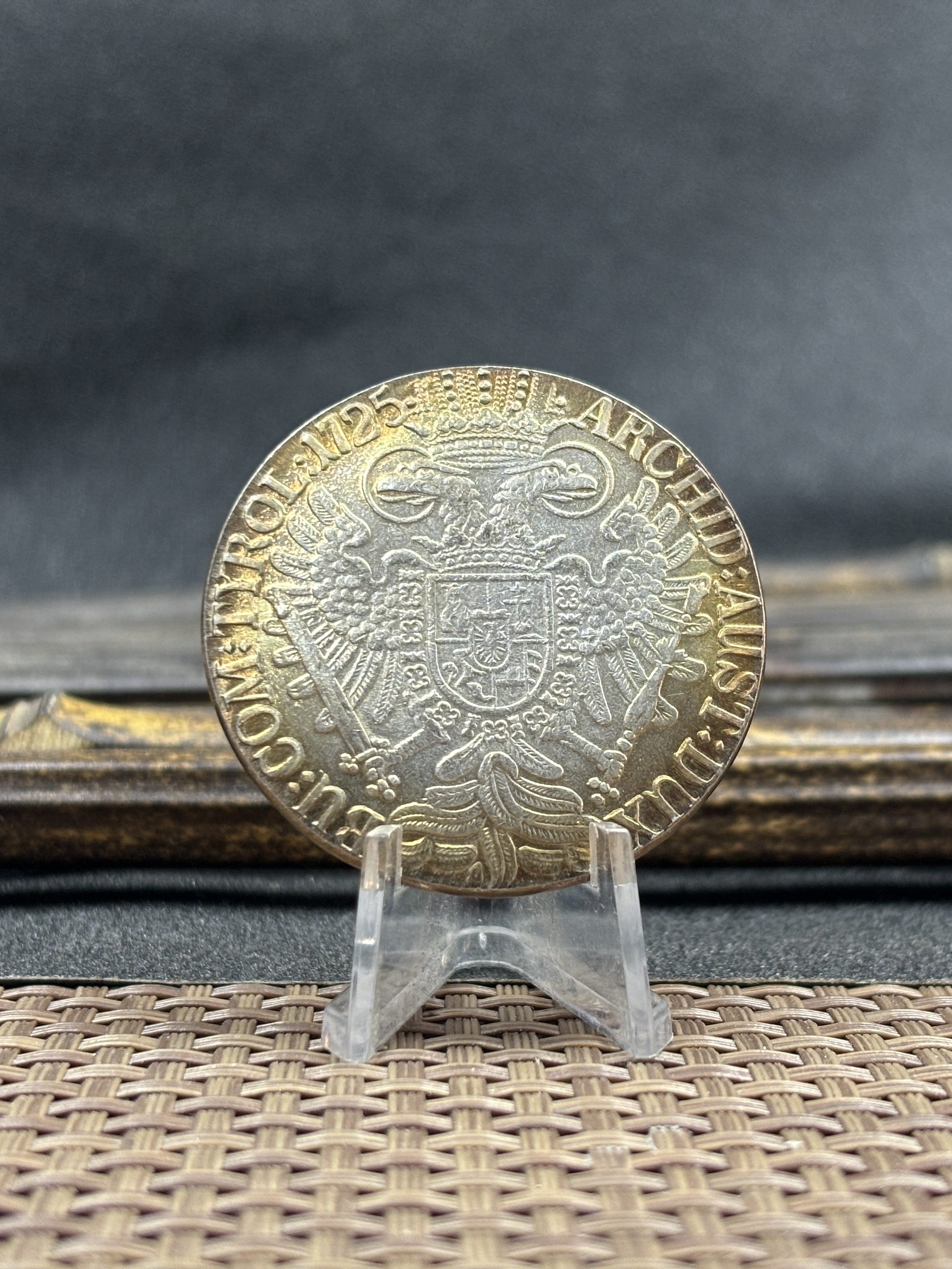 Austrian Empire One 1 Thaler 1719 1720 1721 1724 1725 1730 1734 Charles VI Hall Silver Plated Metal Replica Coin Commemorative Medal,Historical Collectible Art Craft For Enthusiasts