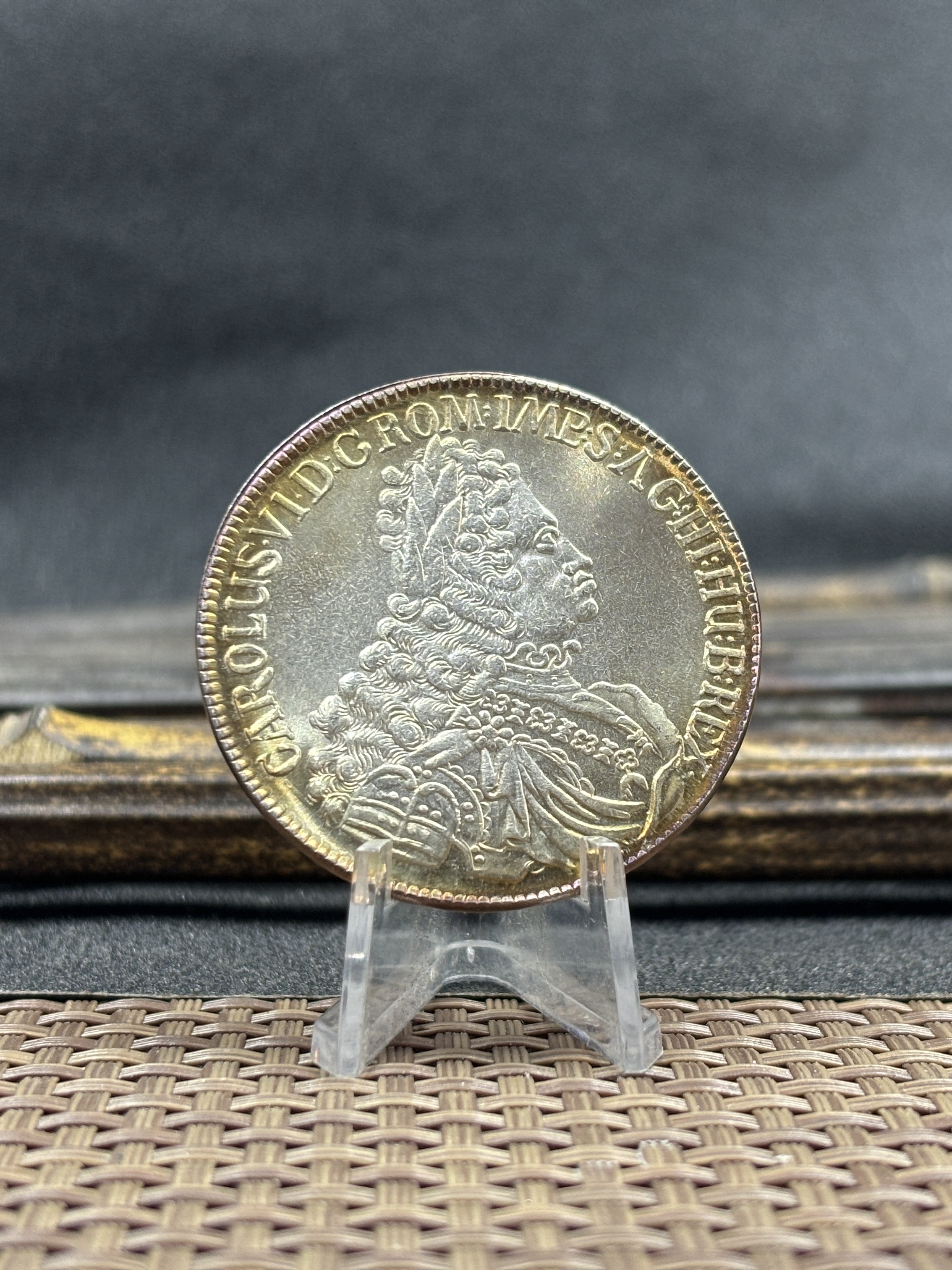 Austrian Empire One 1 Thaler 1719 1720 1721 1724 1725 1730 1734 Charles VI Hall Silver Plated Metal Replica Coin Commemorative Medal,Historical Collectible Art Craft For Enthusiasts