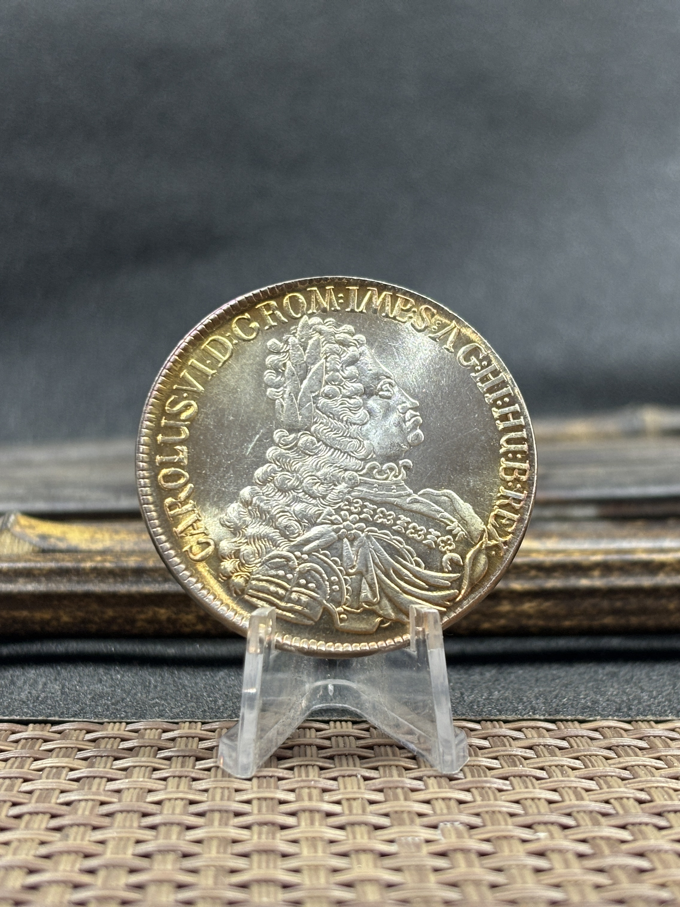 Austrian Empire One 1 Thaler 1719 1720 1721 1724 1725 1730 1734 Charles VI Hall Silver Plated Metal Replica Coin Commemorative Medal,Historical Collectible Art Craft For Enthusiasts