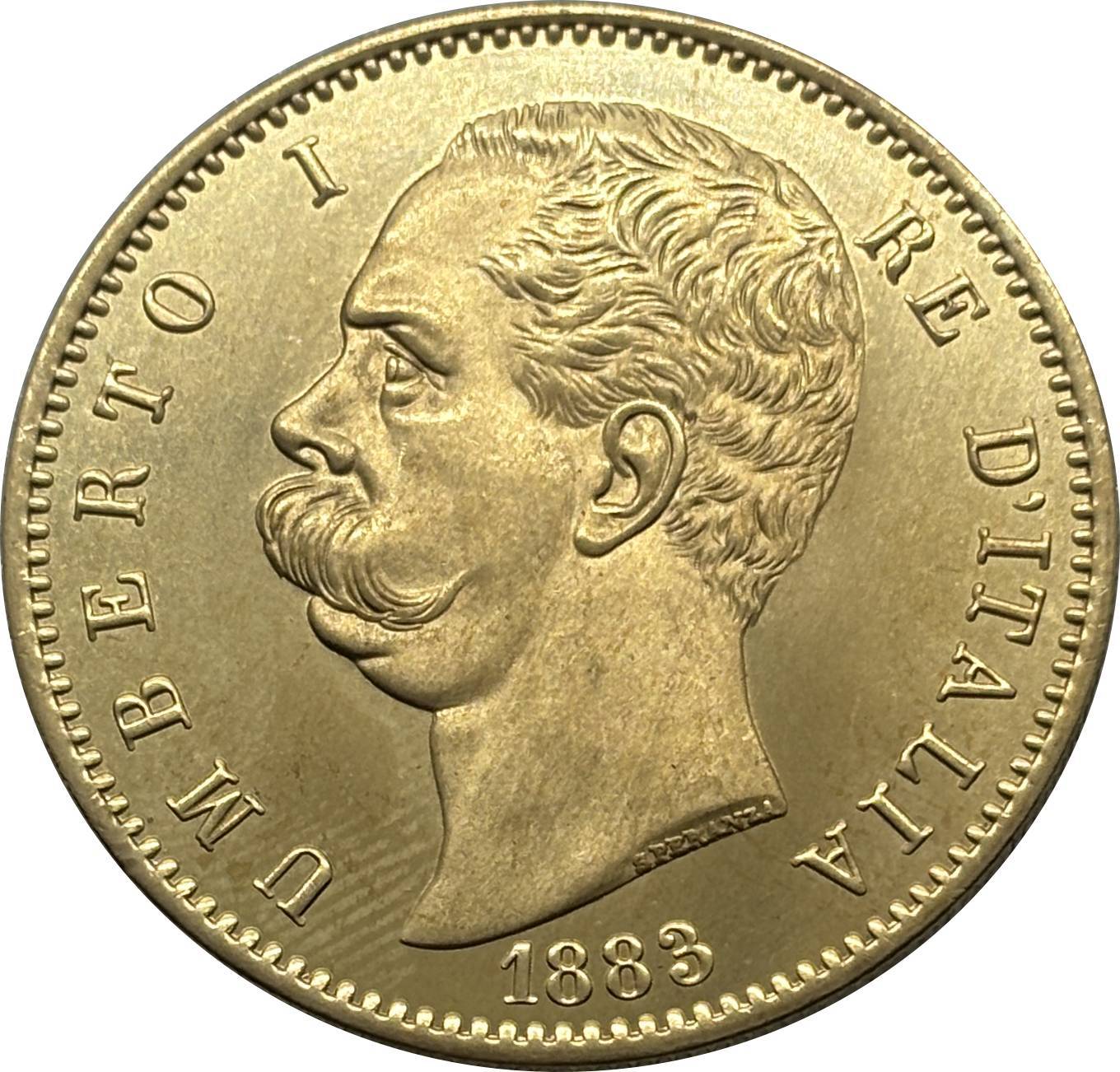 Italy 1883 1888 1891 100 Lire Umberto I Gold Brass Metal WW2 Moneda Replica Coin Commemorative Medal,Historical Collectible Art Craft For Enthusiasts