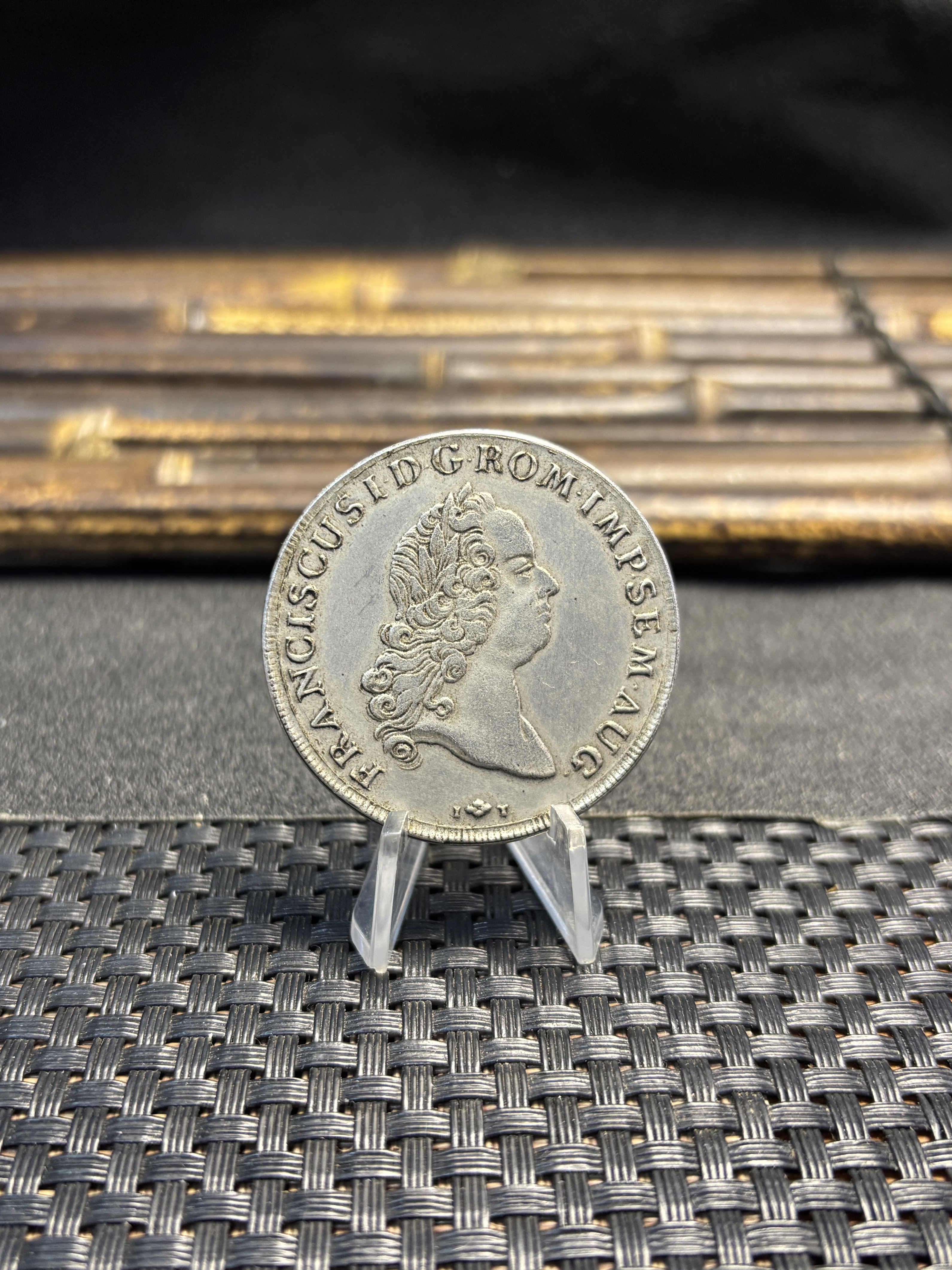 German States 1765 1 Conventionsthaler Free City Of Augsburg Silver Plated Replica Coin Commemorative Medal,Historical Collectible Art Craft For Enthusiasts