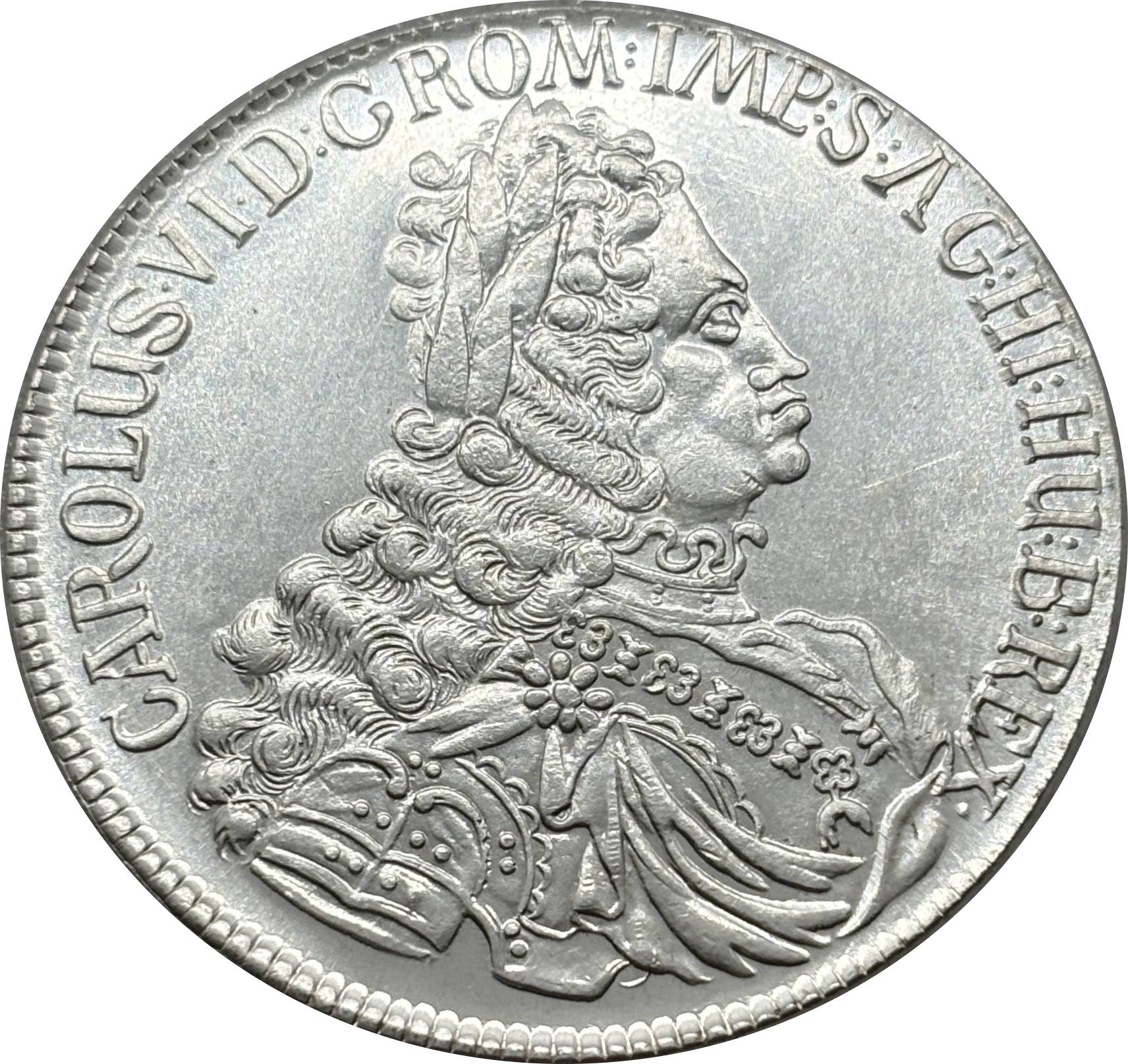 Austrian Empire One 1 Thaler 1719 1720 1721 1724 1725 1730 1734 Charles VI Hall Silver Plated Metal Replica Coin Commemorative Medal,Historical Collectible Art Craft For Enthusiasts