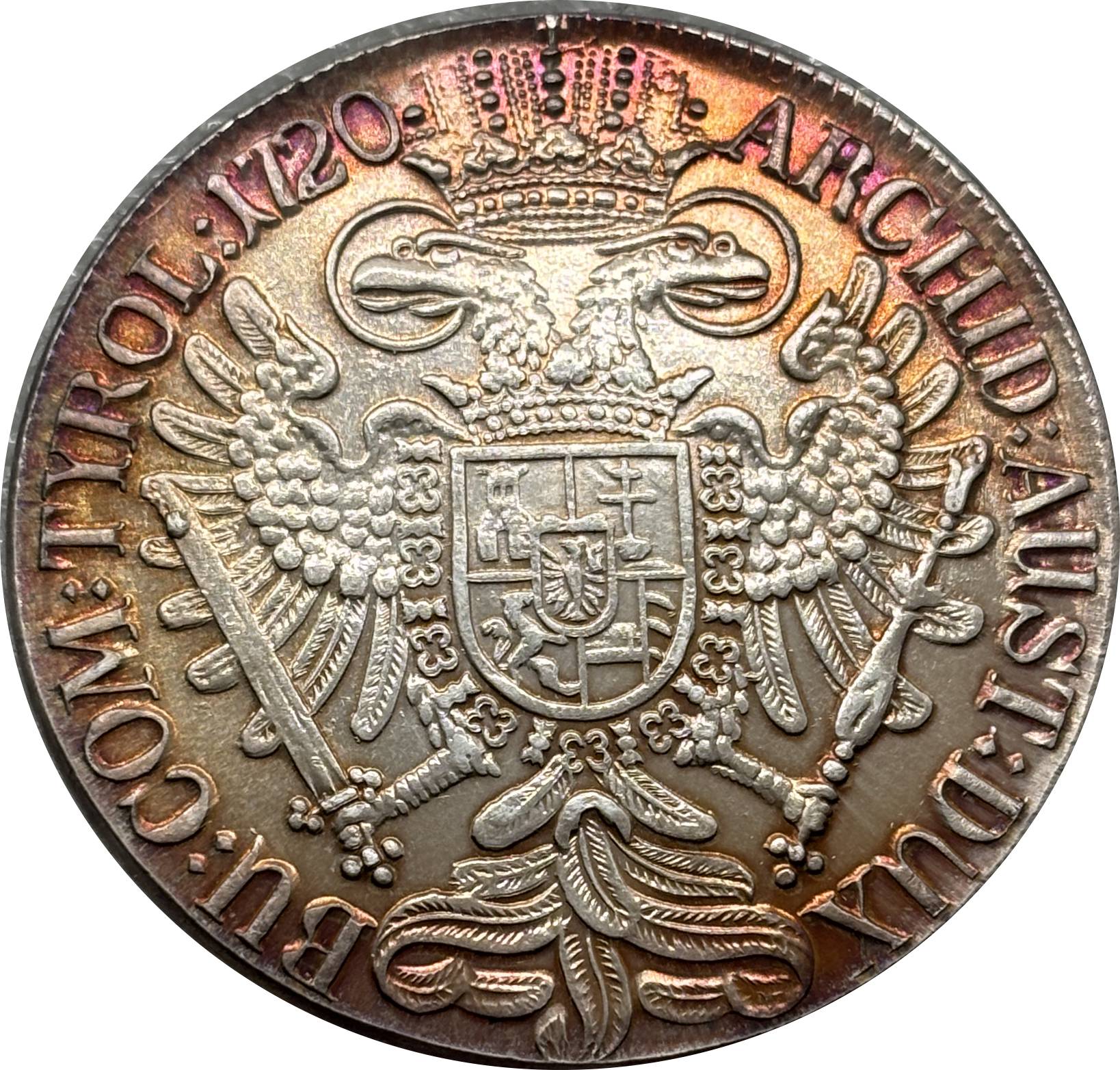 Austrian Empire One 1 Thaler 1719 1720 1721 1724 1725 1730 1734 Charles VI Hall Silver Plated Metal Replica Coin Commemorative Medal,Historical Collectible Art Craft For Enthusiasts