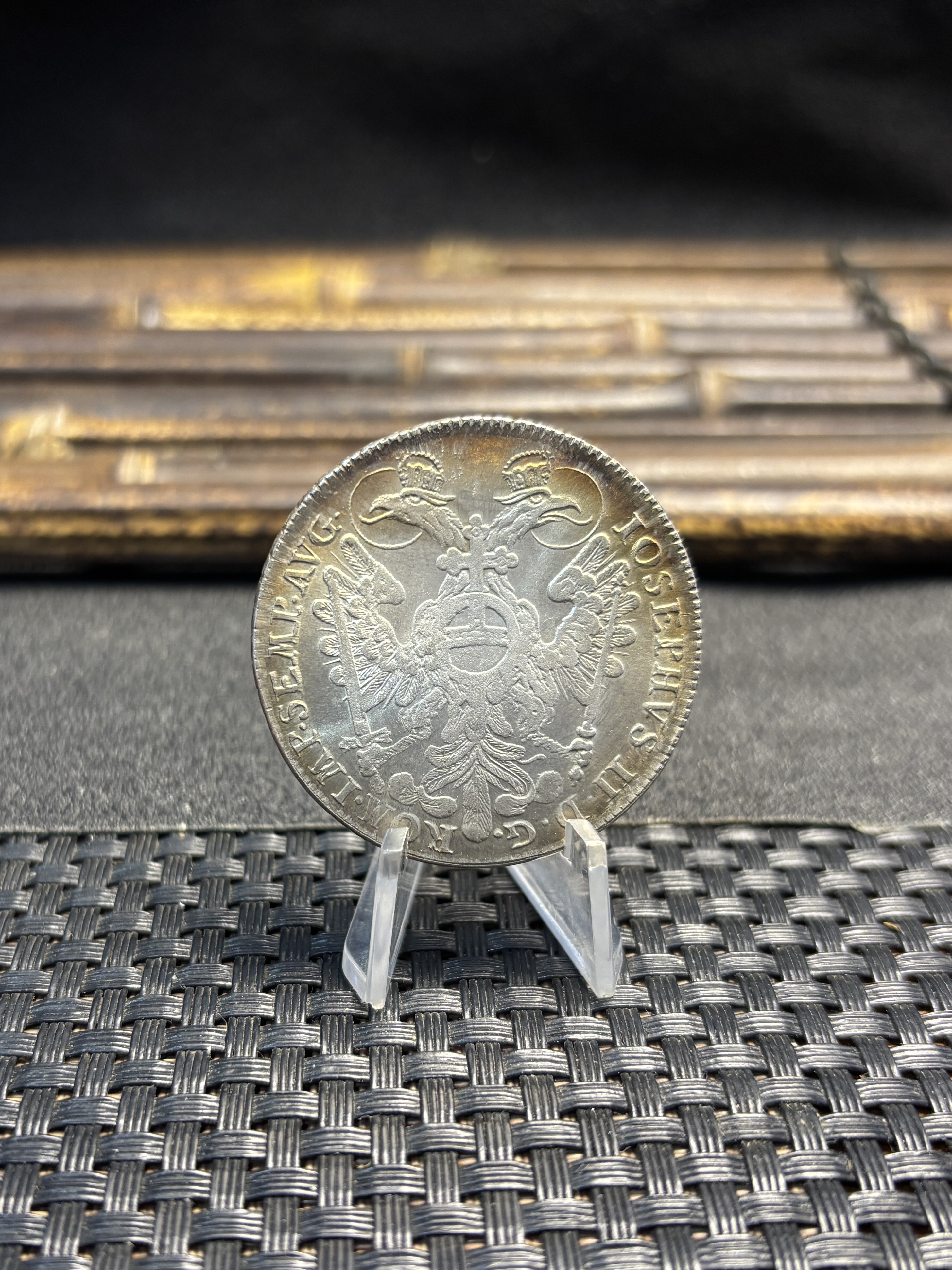 German States 1765 1 Thaler Free Imperial City Of Nuremberg Silver Plated Replica Coin Commemorative Medal,Historical Collectible Art Craft For Enthusiasts