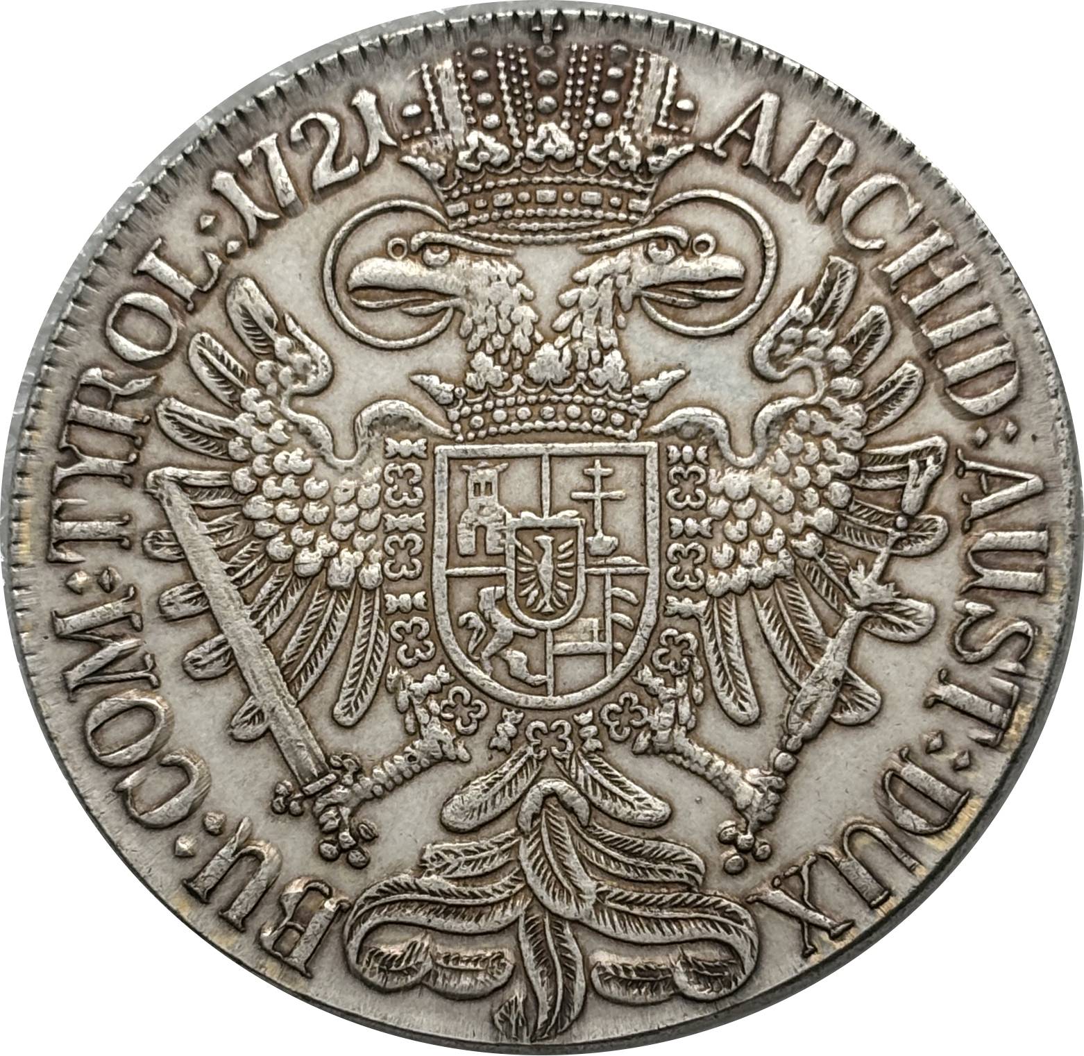 Austrian Empire One 1 Thaler 1719 1720 1721 1724 1725 1730 1734 Charles VI Hall Silver Plated Metal Replica Coin Commemorative Medal,Historical Collectible Art Craft For Enthusiasts
