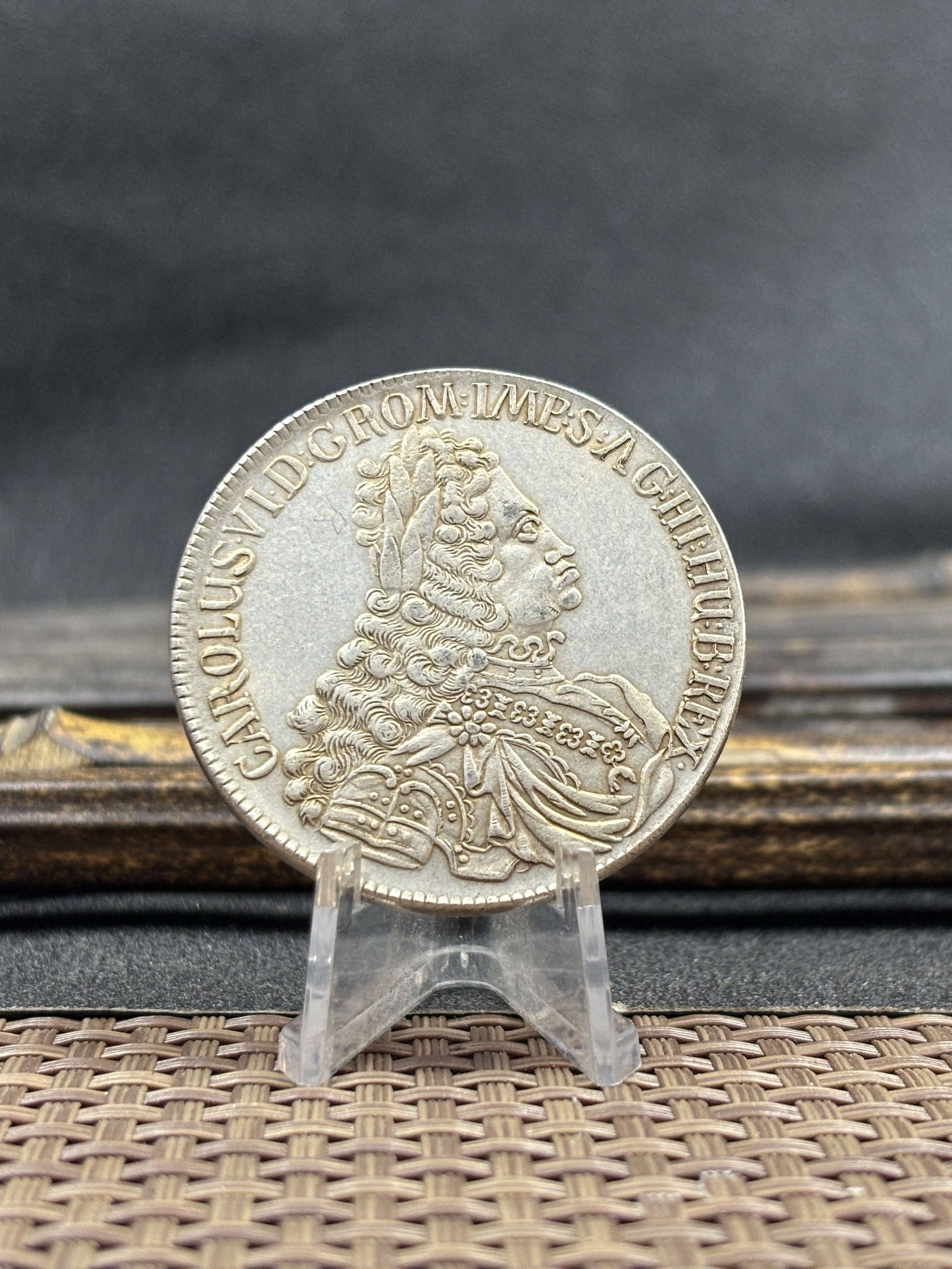 Austrian Empire One 1 Thaler 1719 1720 1721 1724 1725 1730 1734 Charles VI Hall Silver Plated Metal Replica Coin Commemorative Medal,Historical Collectible Art Craft For Enthusiasts
