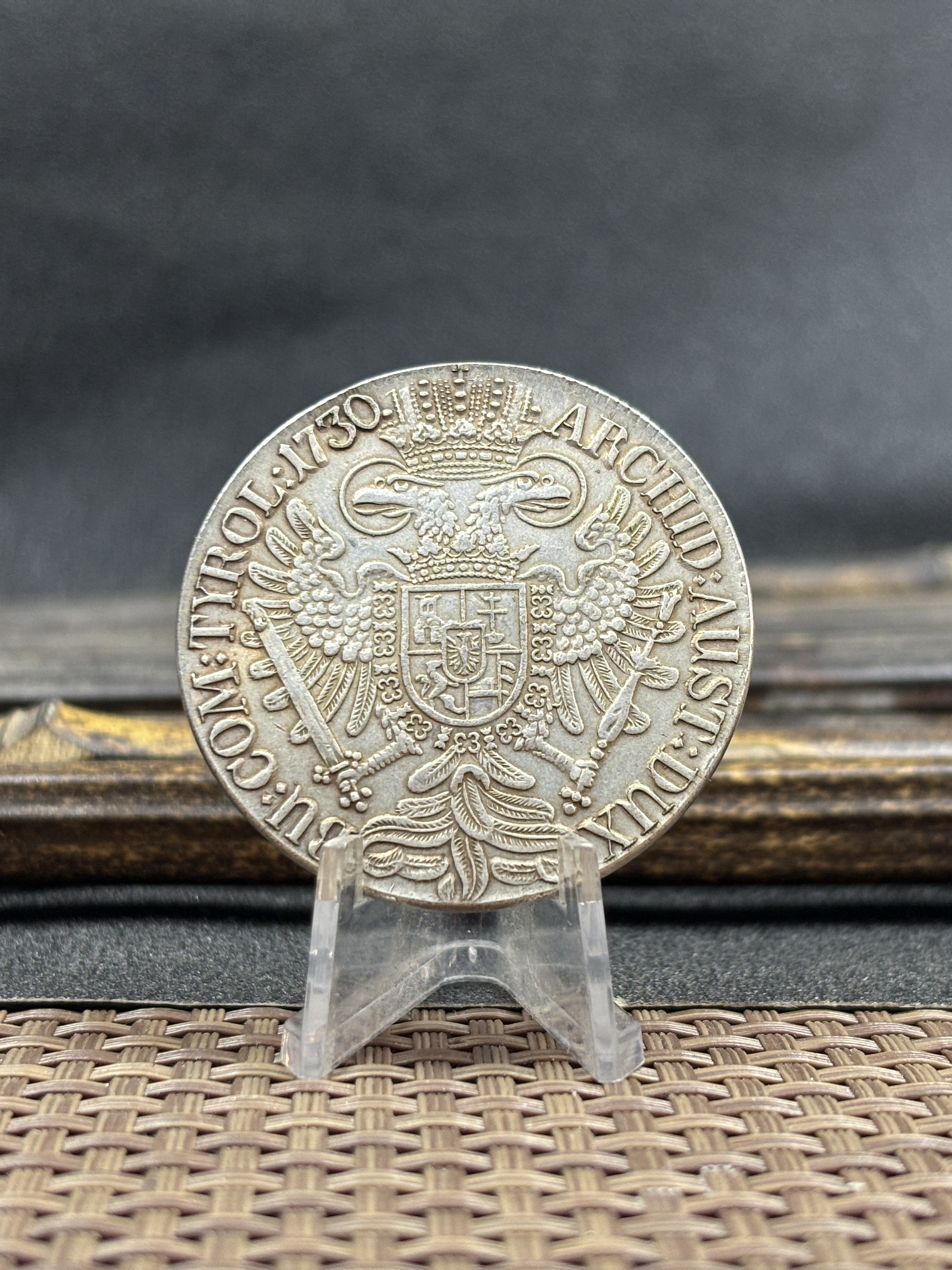 Austrian Empire One 1 Thaler 1719 1720 1721 1724 1725 1730 1734 Charles VI Hall Silver Plated Metal Replica Coin Commemorative Medal,Historical Collectible Art Craft For Enthusiasts