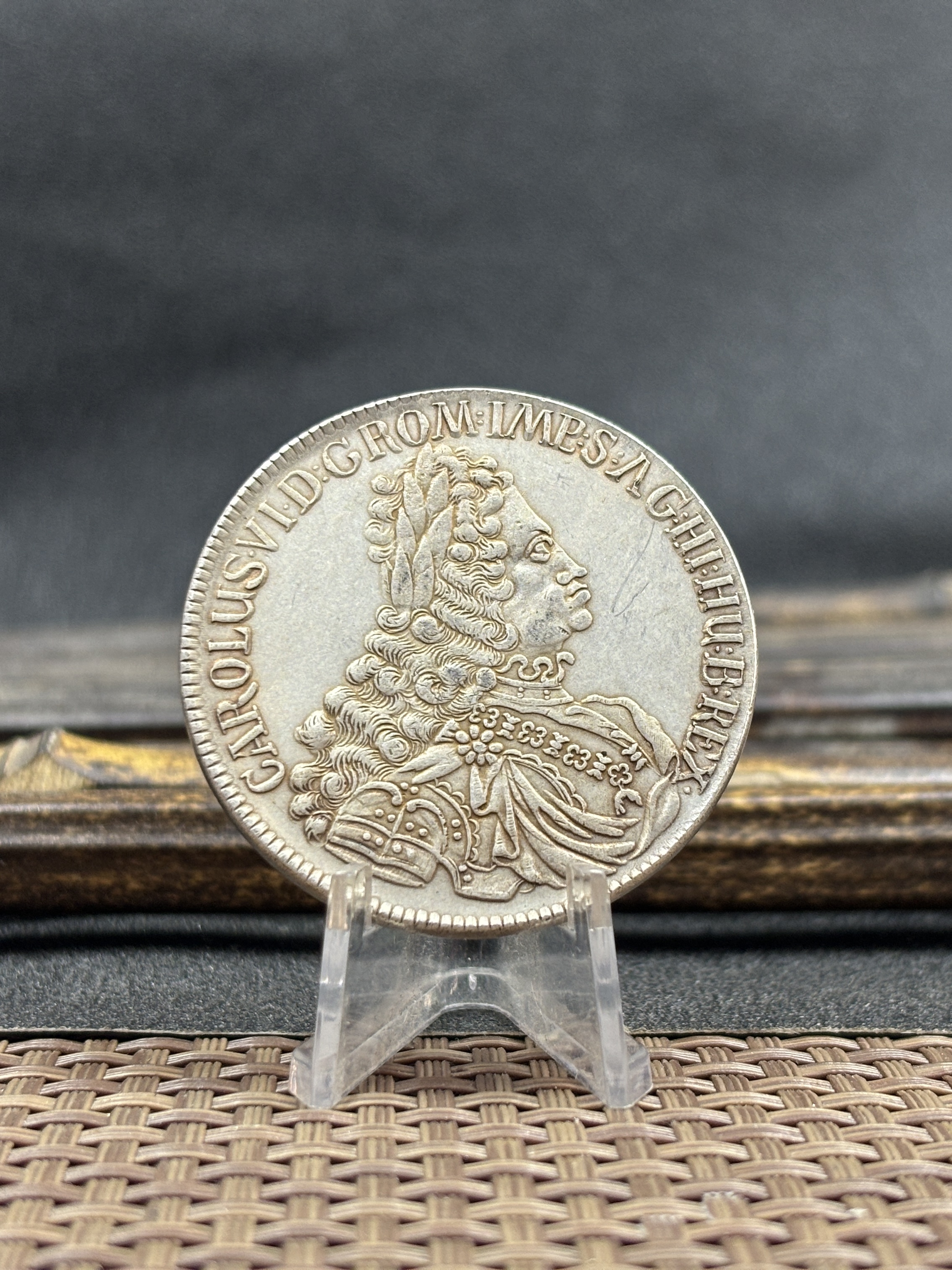 Austrian Empire One 1 Thaler 1719 1720 1721 1724 1725 1730 1734 Charles VI Hall Silver Plated Metal Replica Coin Commemorative Medal,Historical Collectible Art Craft For Enthusiasts