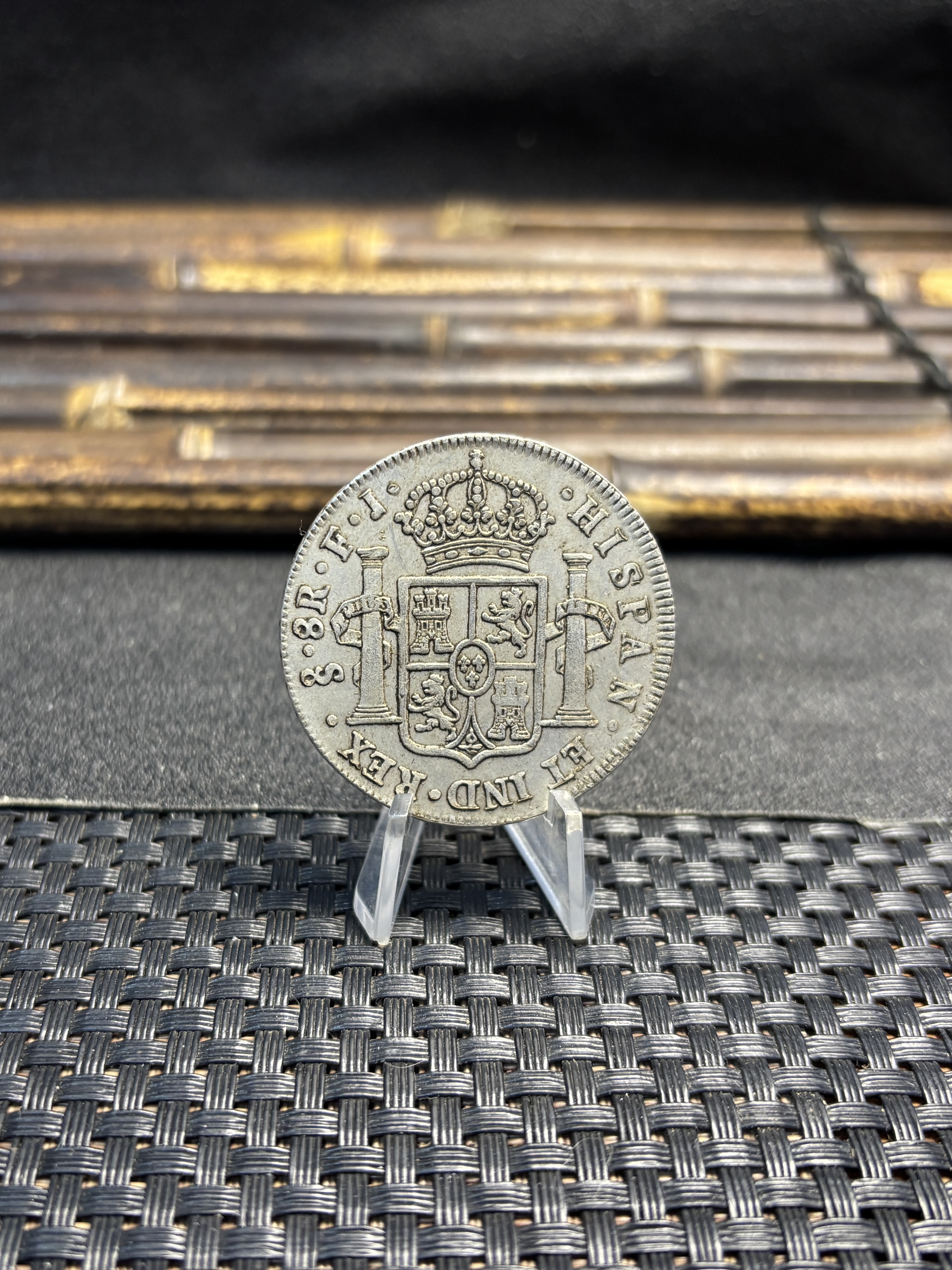 Mexico Chile 8 Reales Fernando VII Bust of Fernando VII 1813 Plated Silver Replica Coin Commemorative Medal,Historical Collectible Art Craft For Enthusiasts