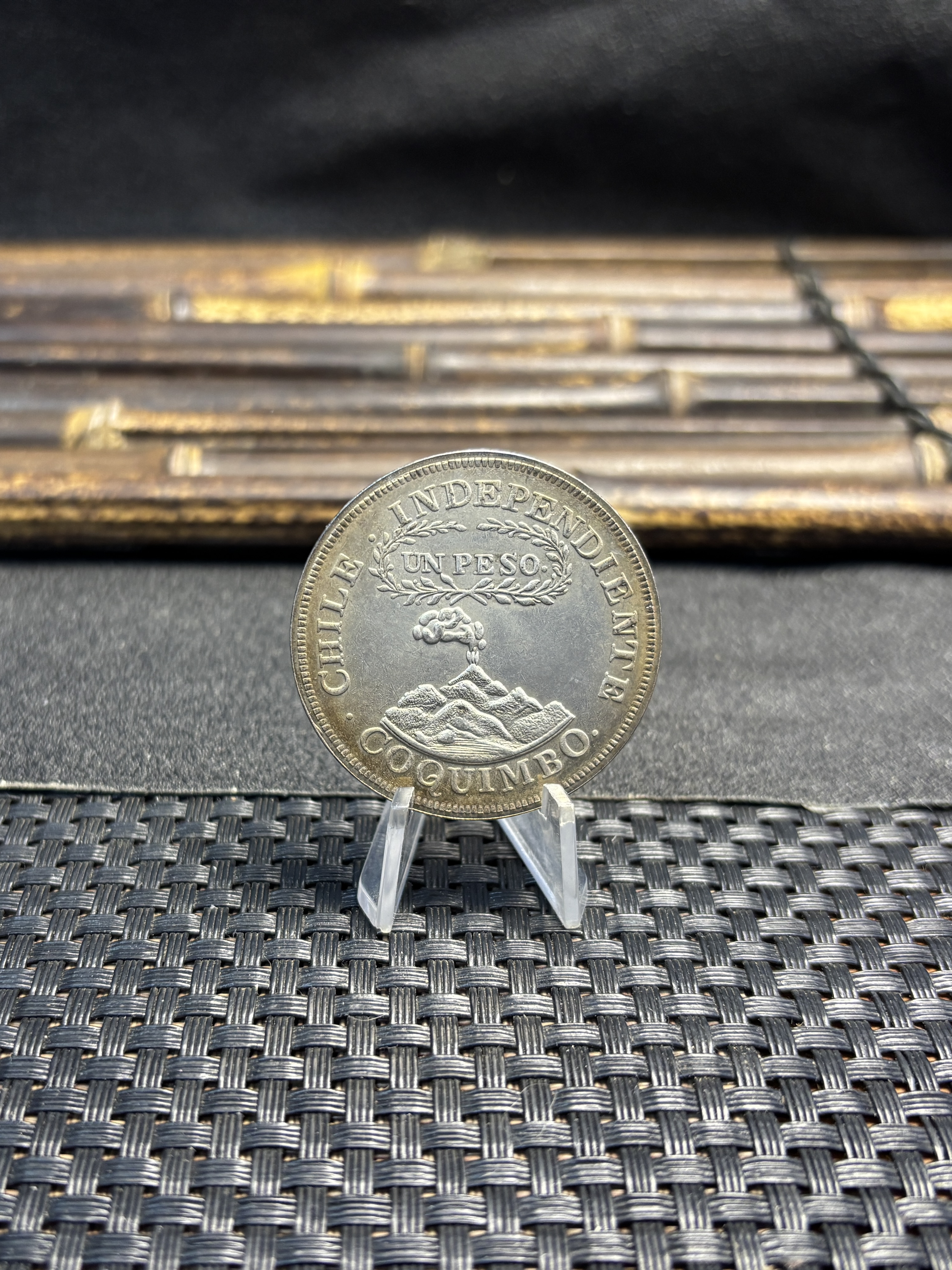 Chile 1828 UN 1 Peso Coquimbo Independiente Silver Plated Replica Coin Commemorative Medal,Historical Collectible Art Craft For Enthusiasts