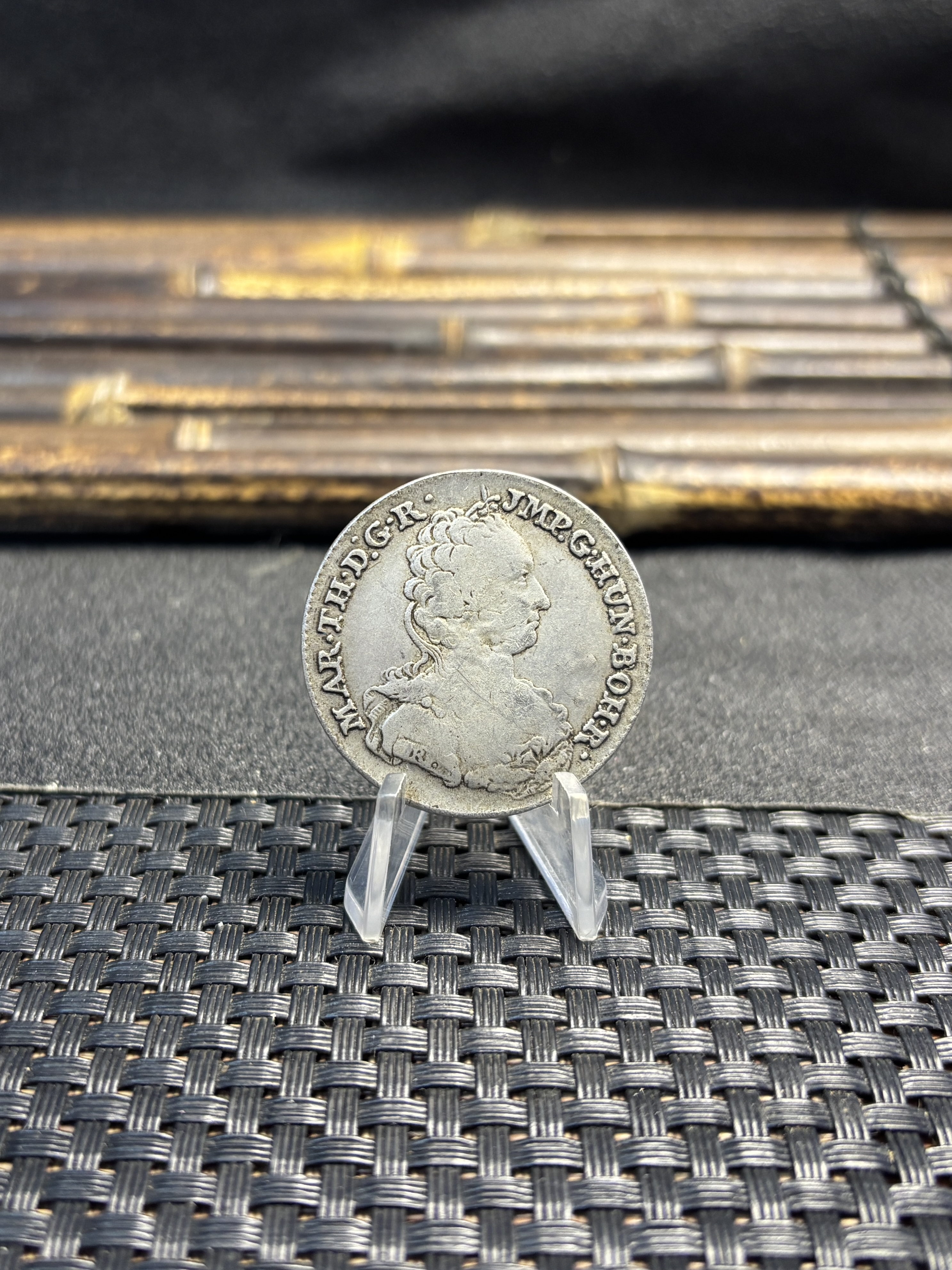Austria 1754 1/2 Ducaton Maria Theresia Netherlands Silver Plated Metal Replica Coin Commemorative Medal,Historical Collectible Art Craft For Enthusiasts
