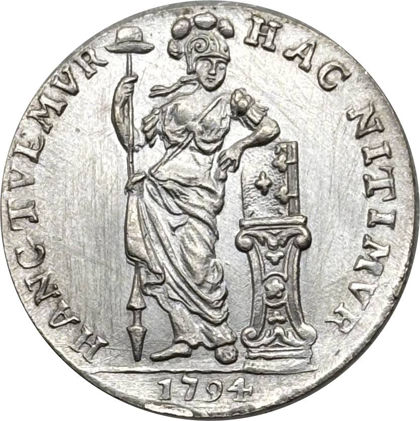 Netherlands West Indies 1794 1 /4 Gulden Kwartgulden Silver Plated Replica Coin Commemorative Medal,Historical Collectible Art Craft For Enthusiasts