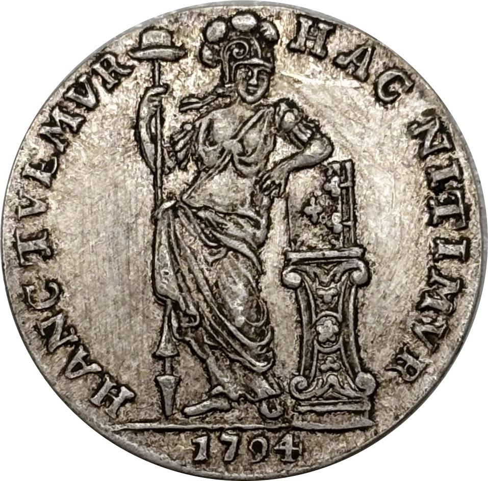 Netherlands West Indies 1794 1 /4 Gulden Kwartgulden Silver Plated Replica Coin Commemorative Medal,Historical Collectible Art Craft For Enthusiasts