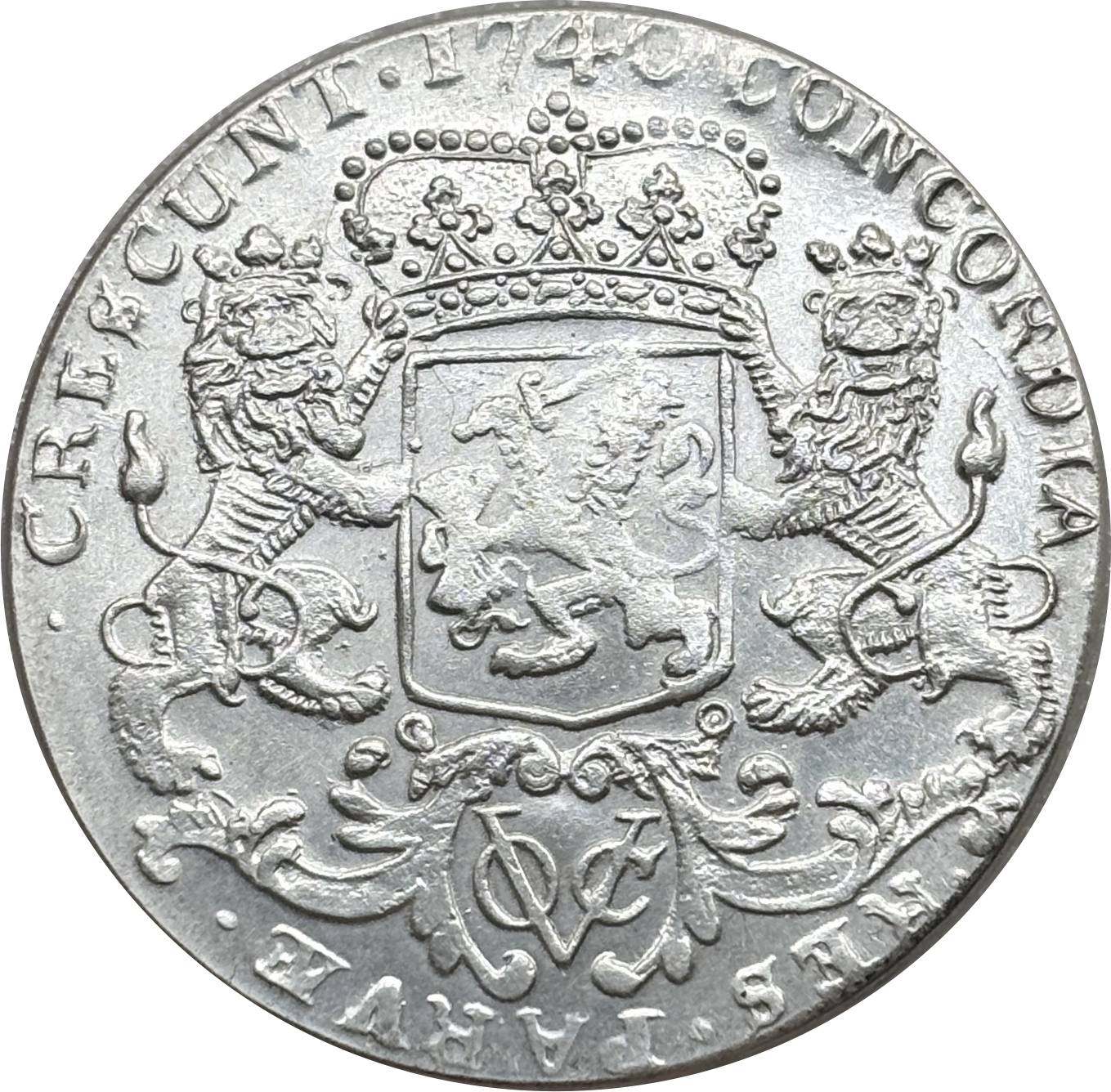Netherlands East Indies Ducaton 1740 Silver Plated Replica Coin Commemorative Medal,Historical Collectible Art Craft For Enthusiasts