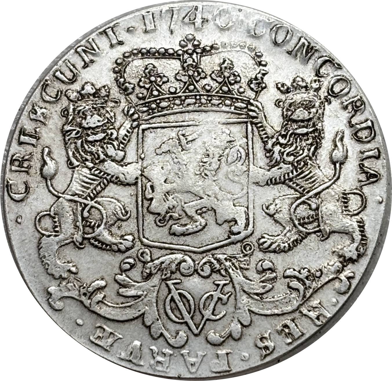Netherlands East Indies Ducaton 1740 Silver Plated Replica Coin Commemorative Medal,Historical Collectible Art Craft For Enthusiasts