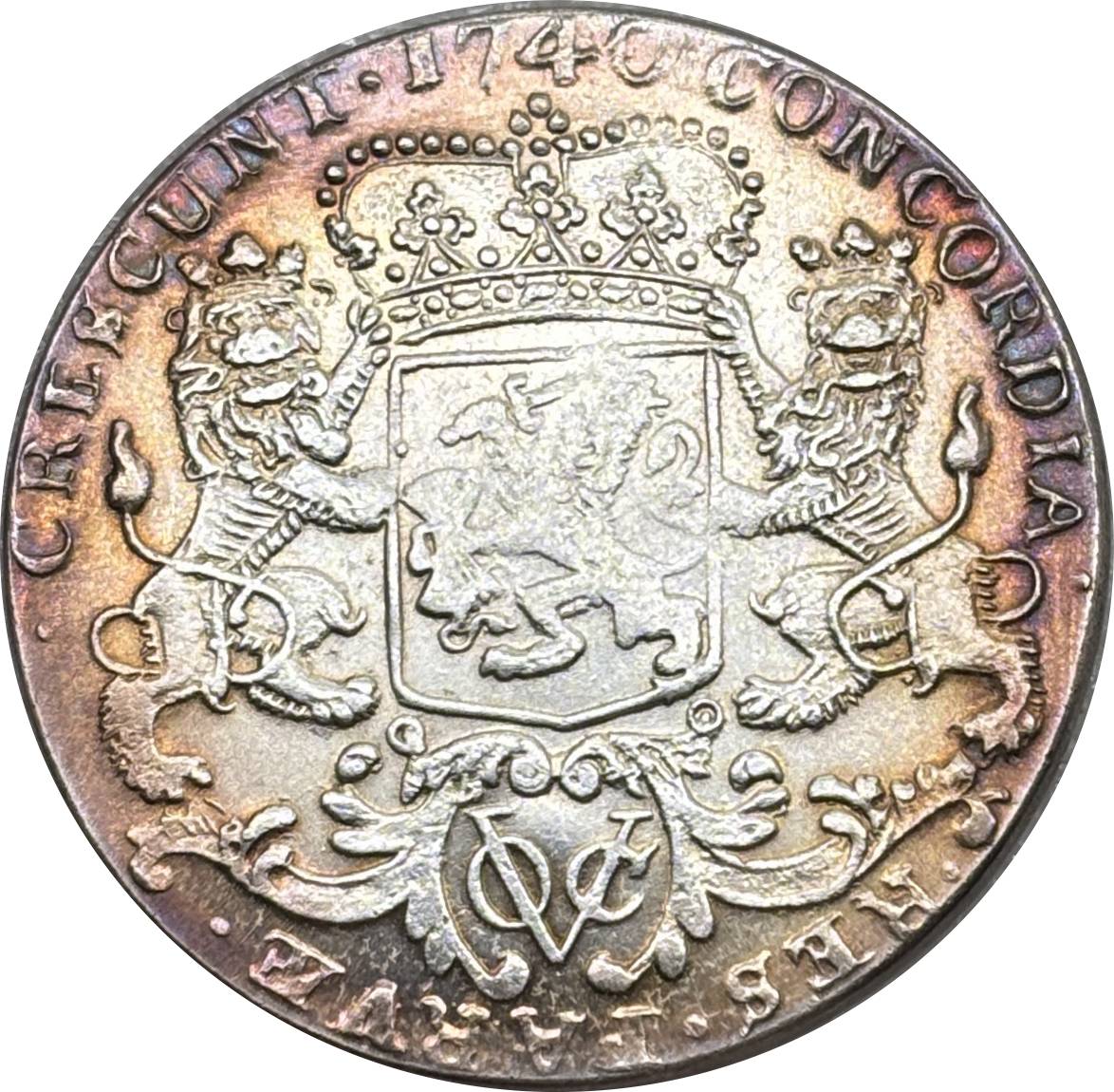 Netherlands East Indies Ducaton 1740 Silver Plated Replica Coin Commemorative Medal,Historical Collectible Art Craft For Enthusiasts